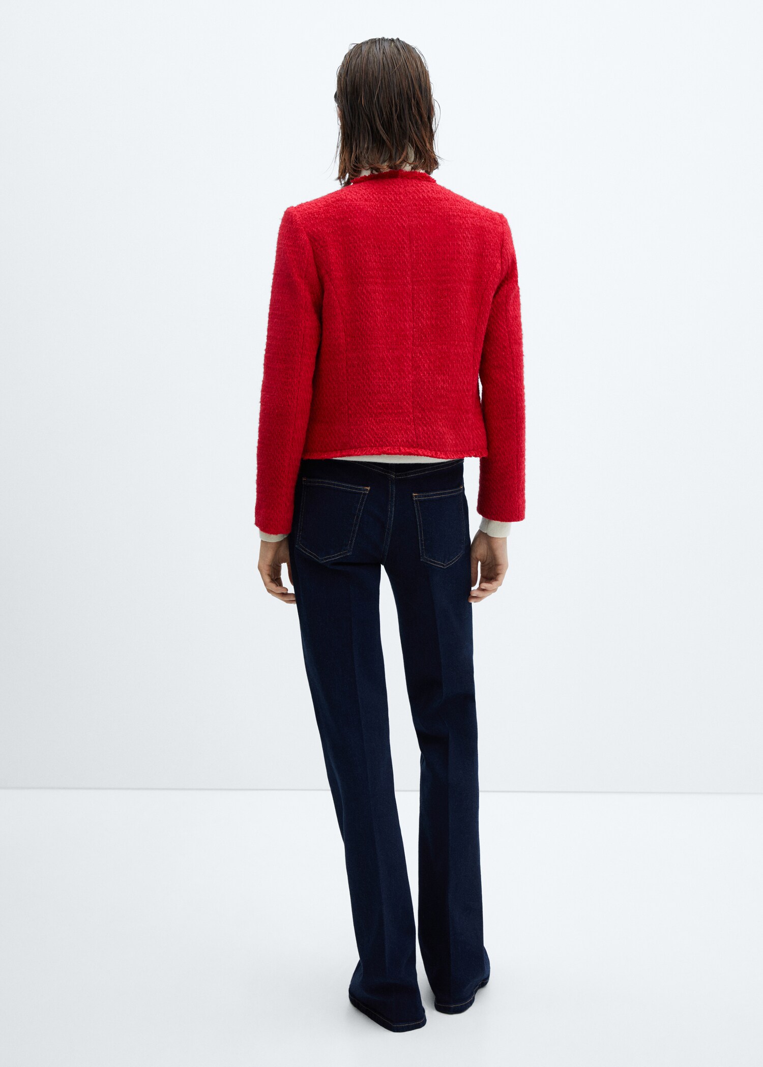 Tweed jacket with pockets - Reverse of the article