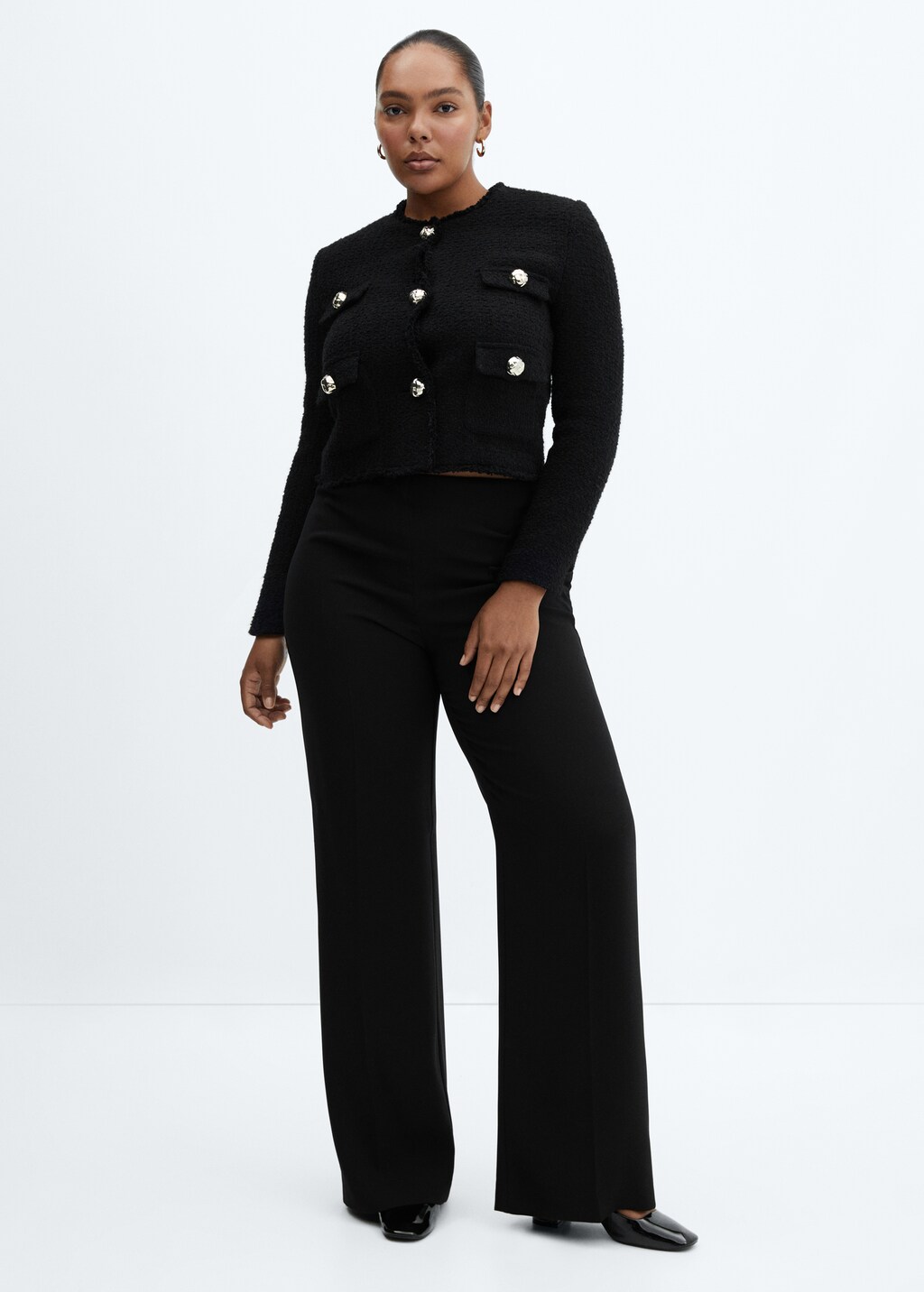 Tweed jacket with pockets - Women | MANGO OUTLET USA