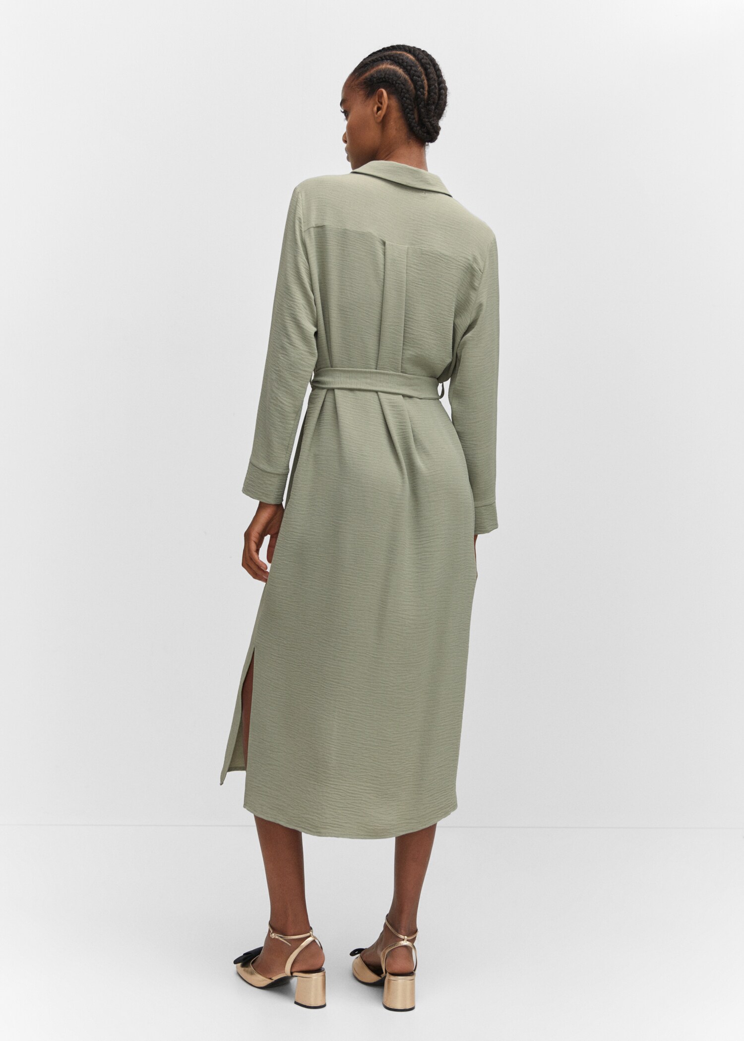 Hemdkleid mit Taillenband - Rückseite des Artikels