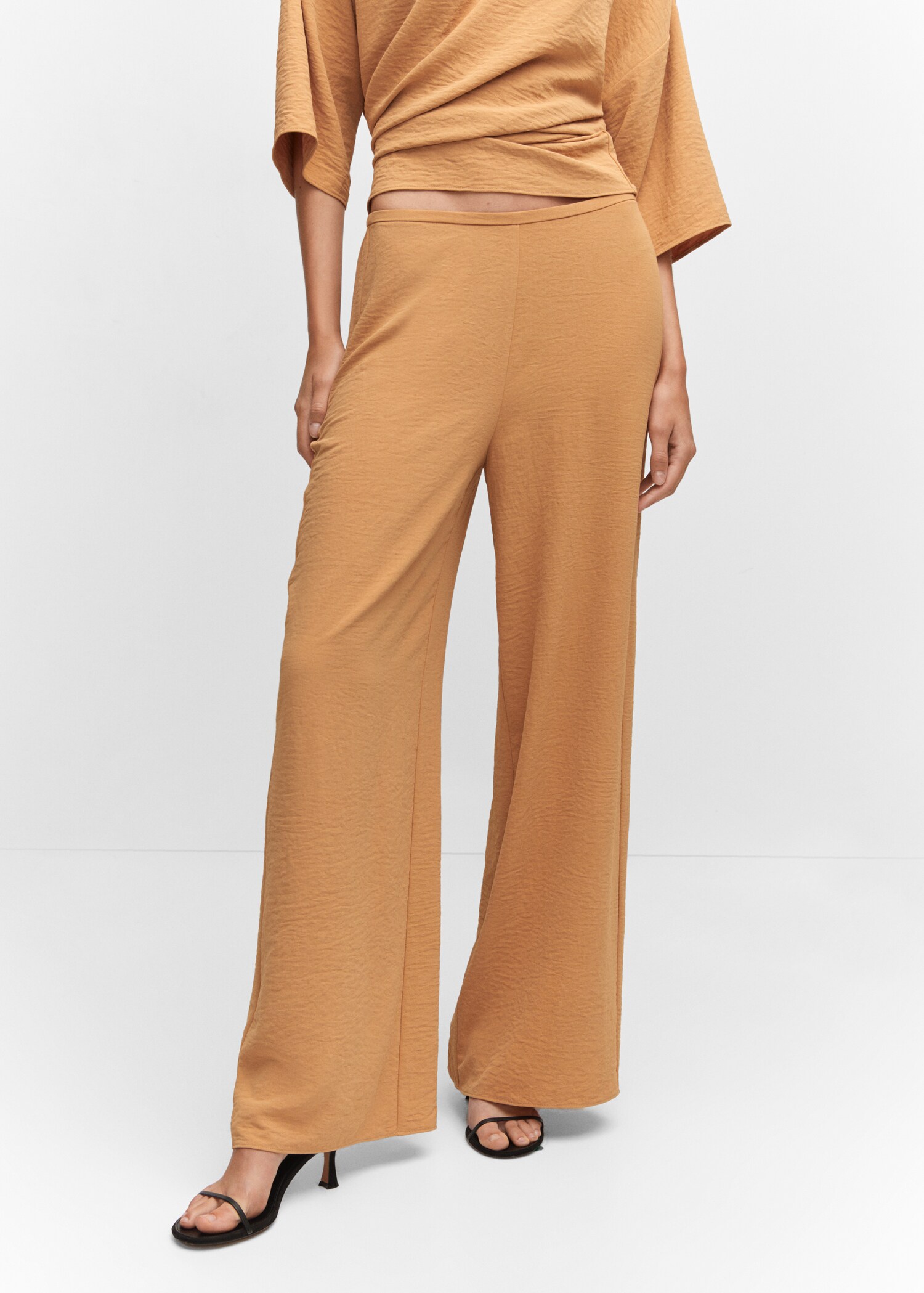 High-rise wideleg trousers - Medium plane