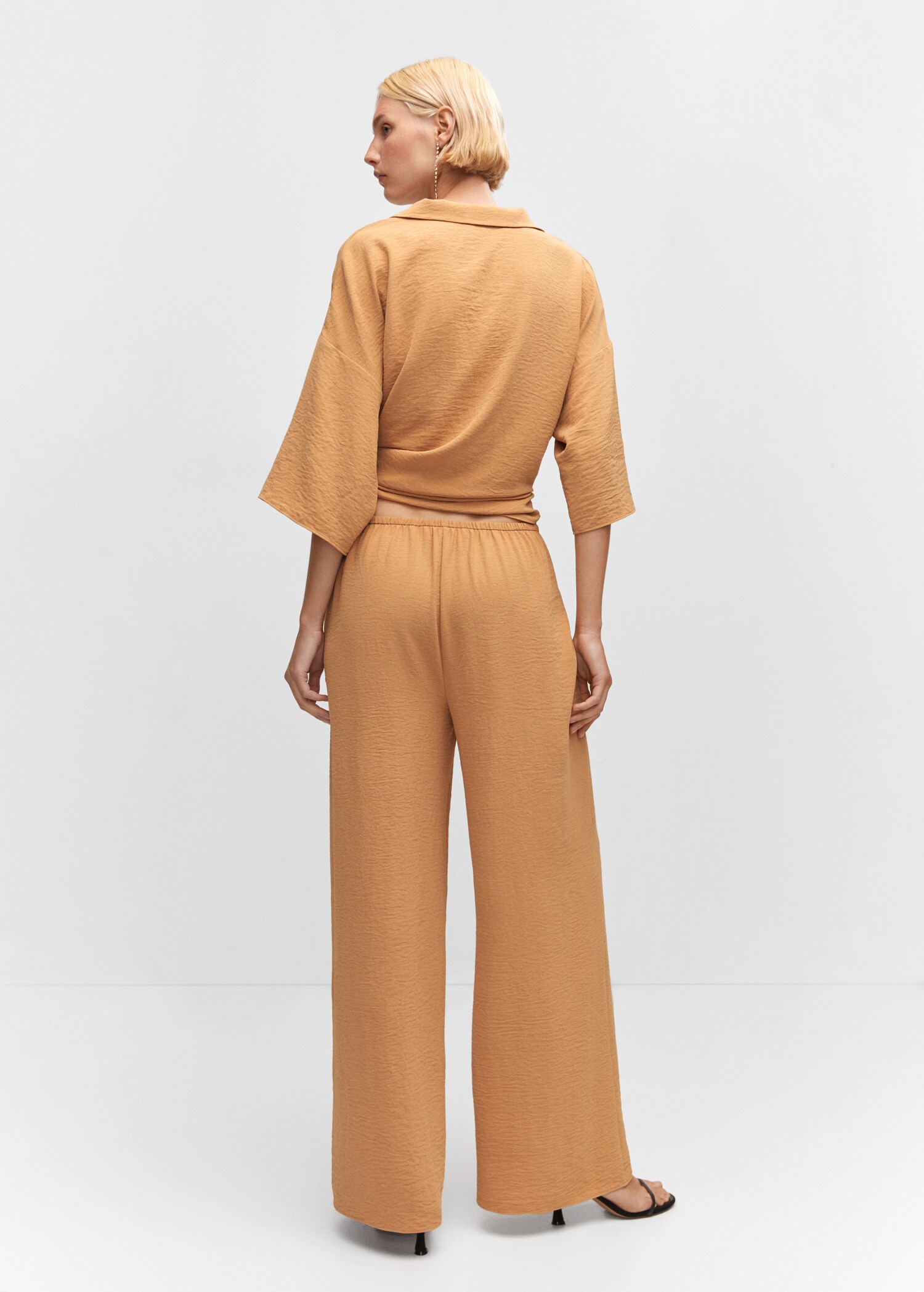 High-rise wideleg trousers - Reverse of the article