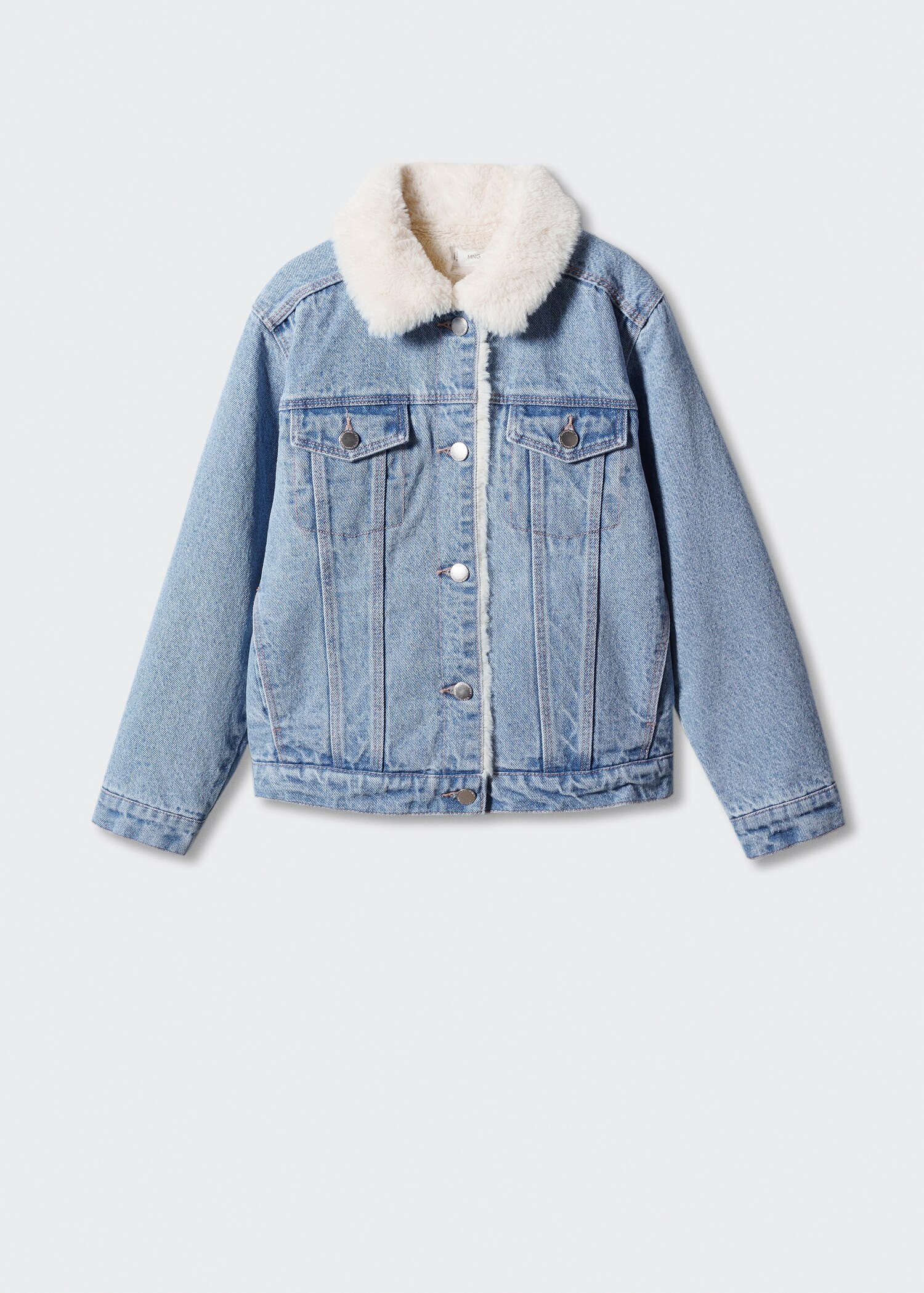 Shearling denim jacket - Article without model