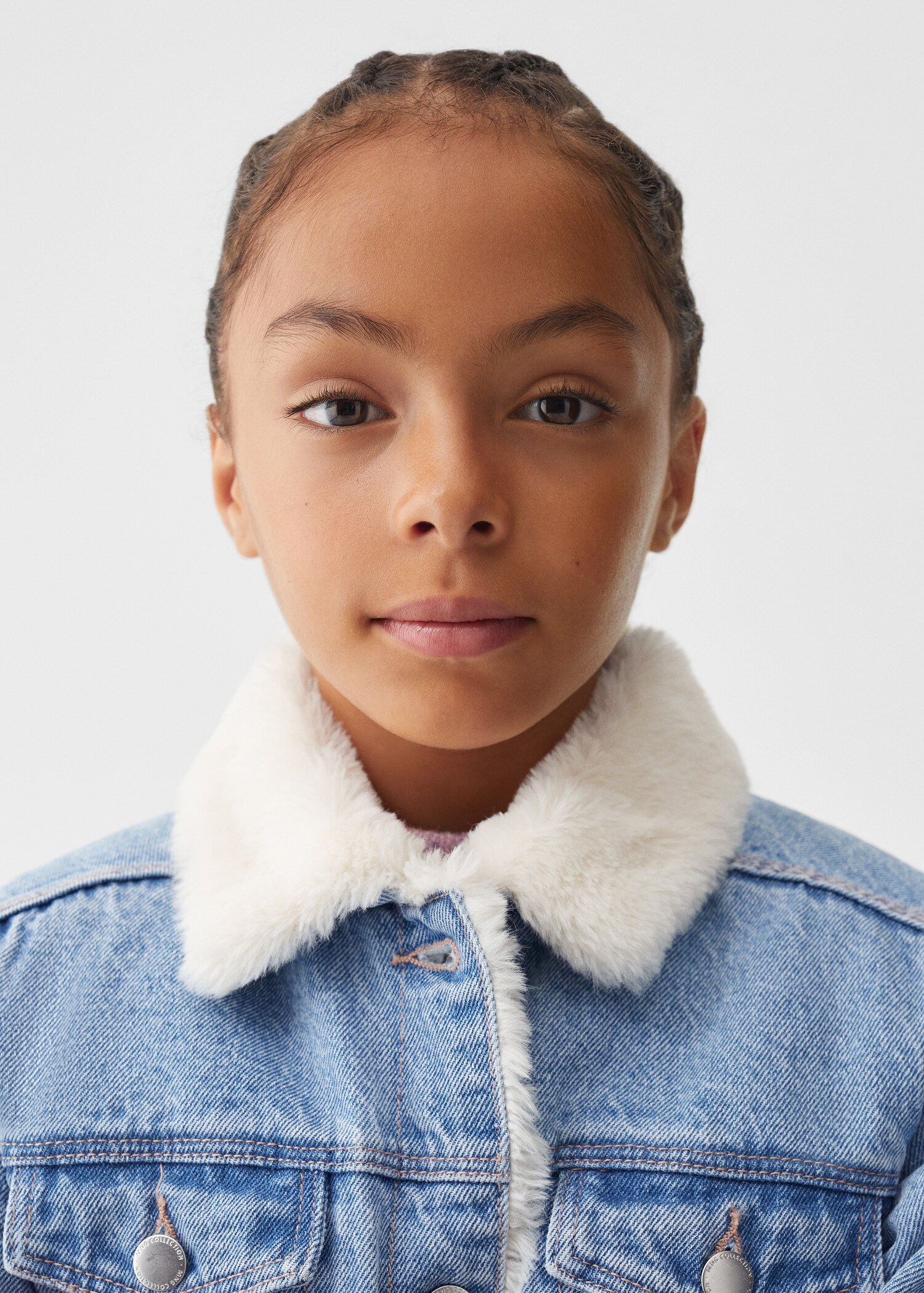 Shearling denim jacket - Details of the article 1