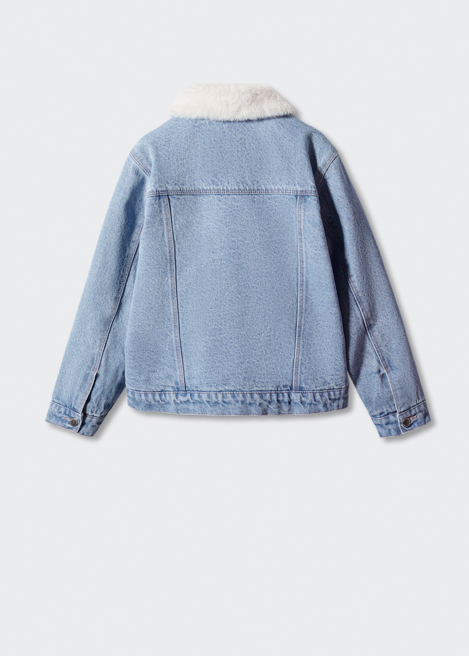 Shearling denim jacket - Reverse of the article