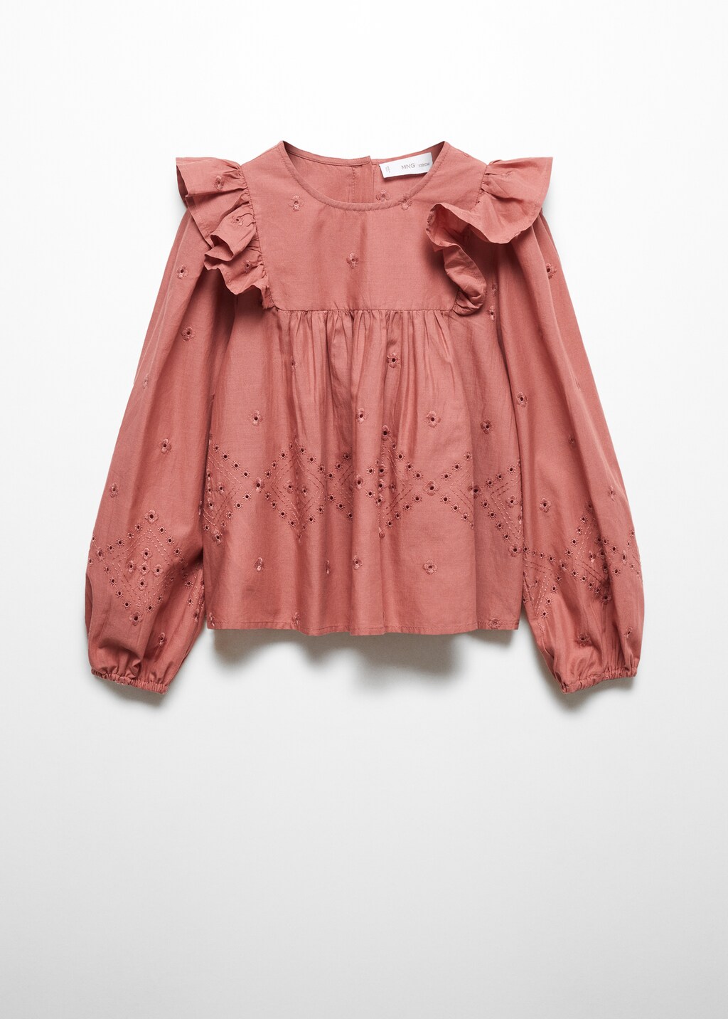 cotton ruffle blouse