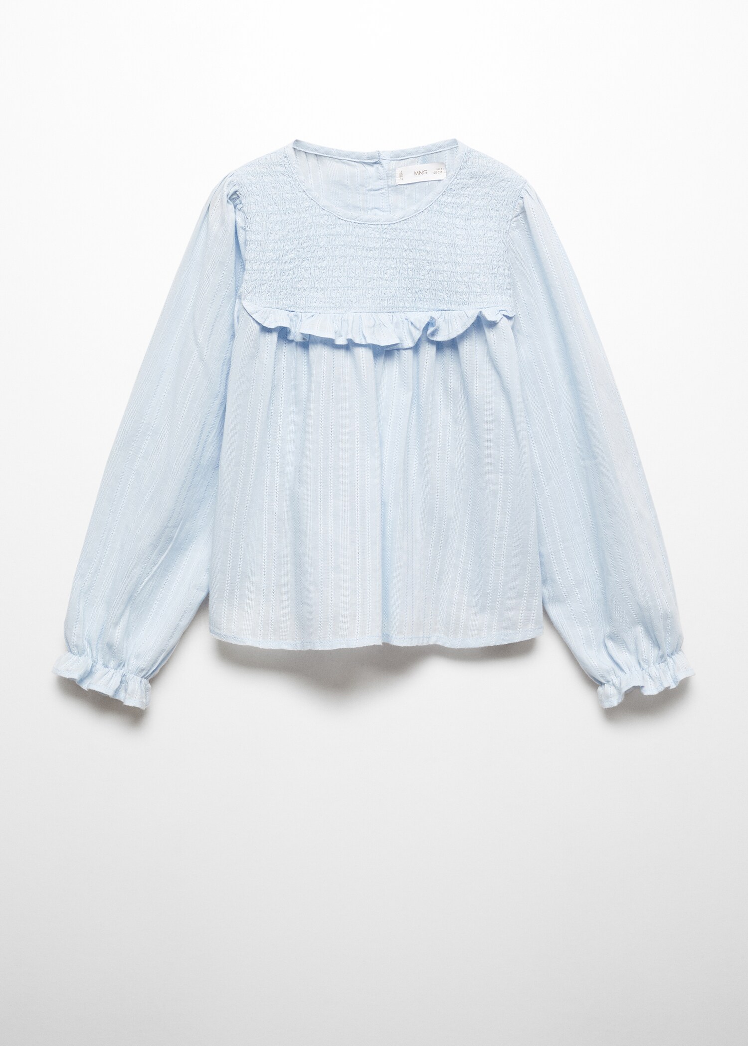 Ruched blouse with ruffles - Article without model