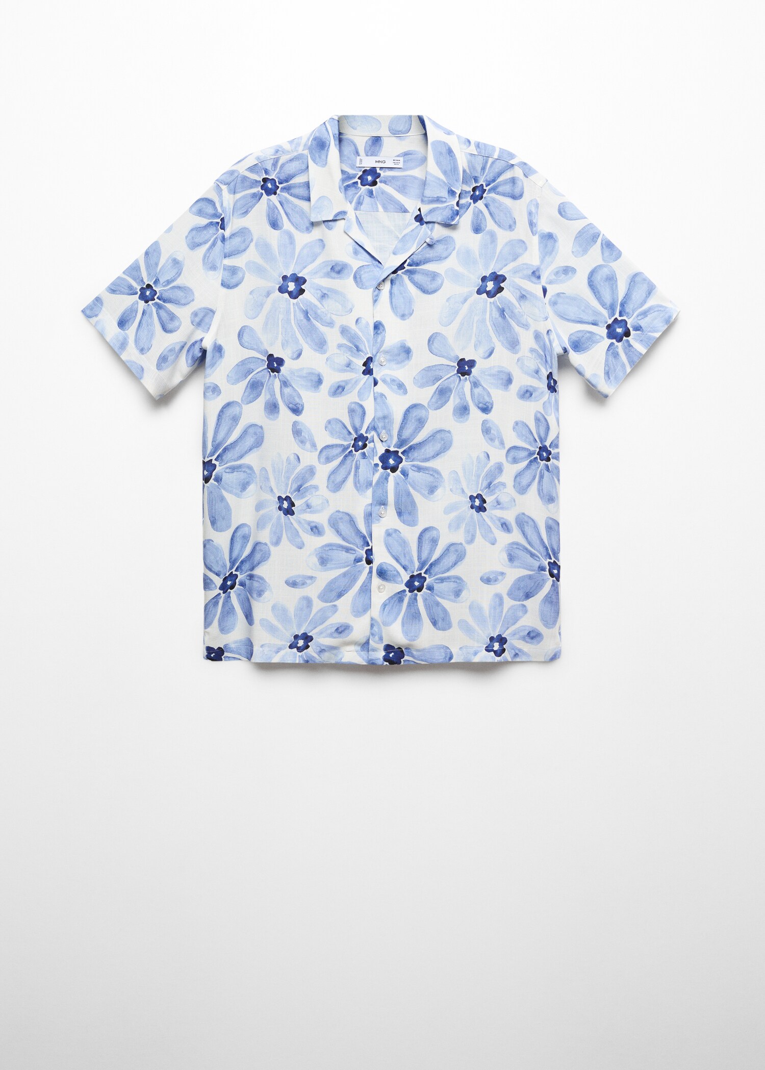Blouse met bowlingboord en bloemenprint - Artikel zonder model
