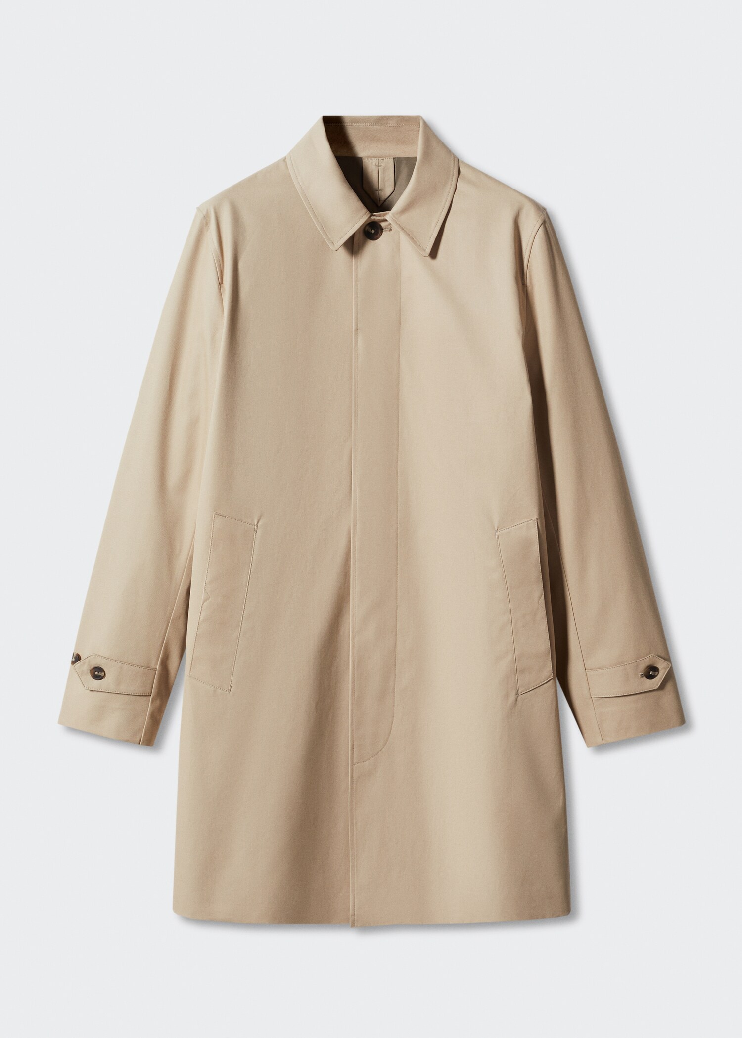 Trenchcoat i bomull water repellent - Artikel utan modell