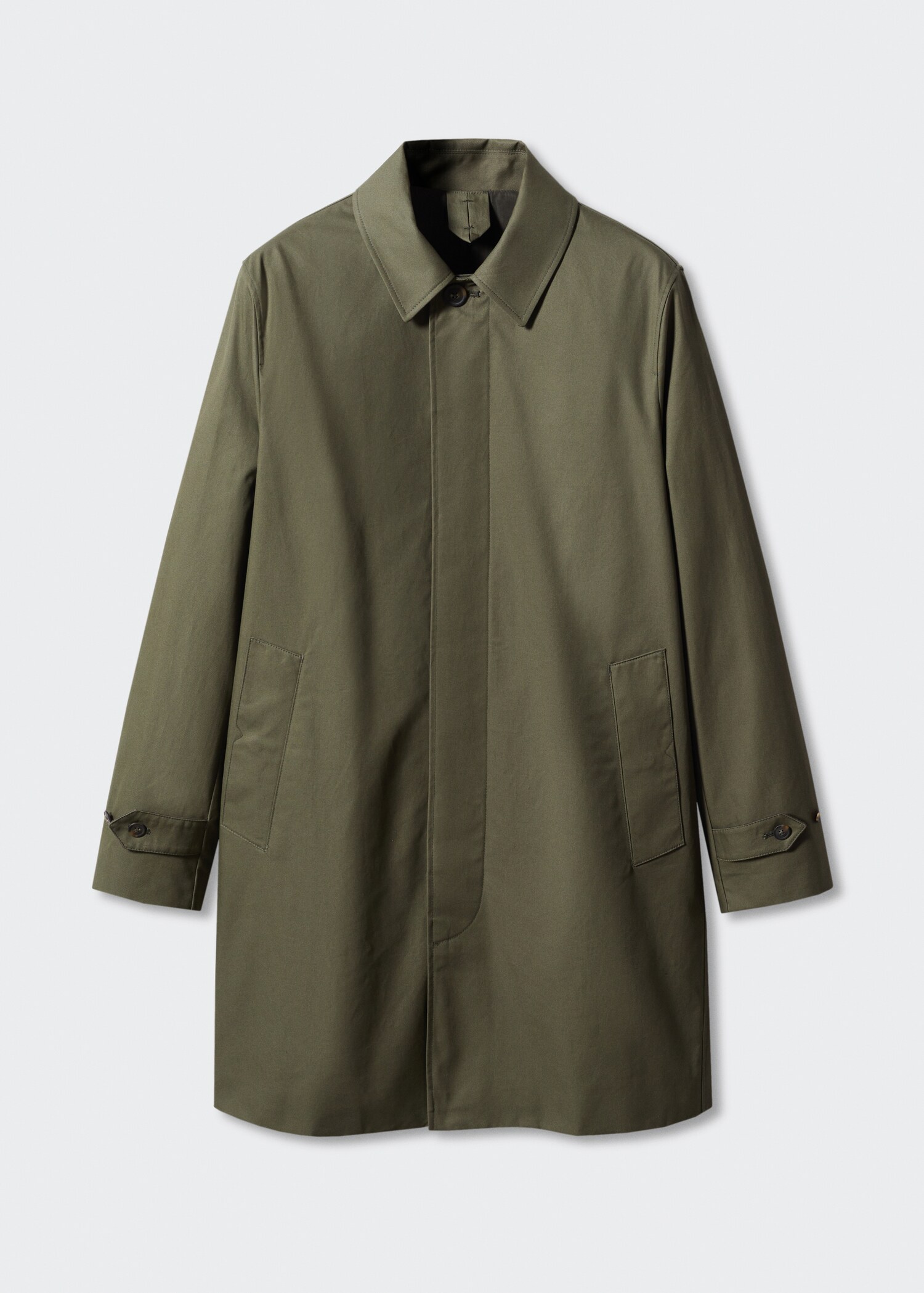 Trenchcoat i bomull water repellent - Artikel utan modell