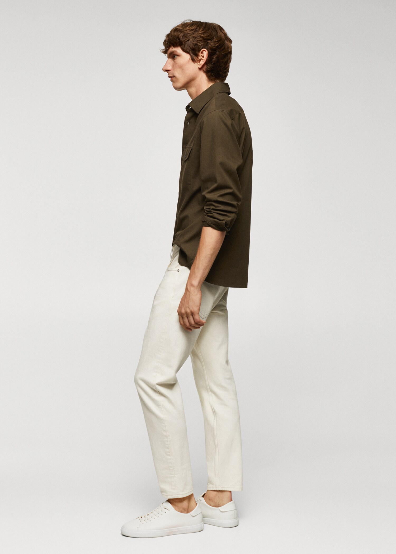 Pocketed cotton overshirt - Details of the article 2