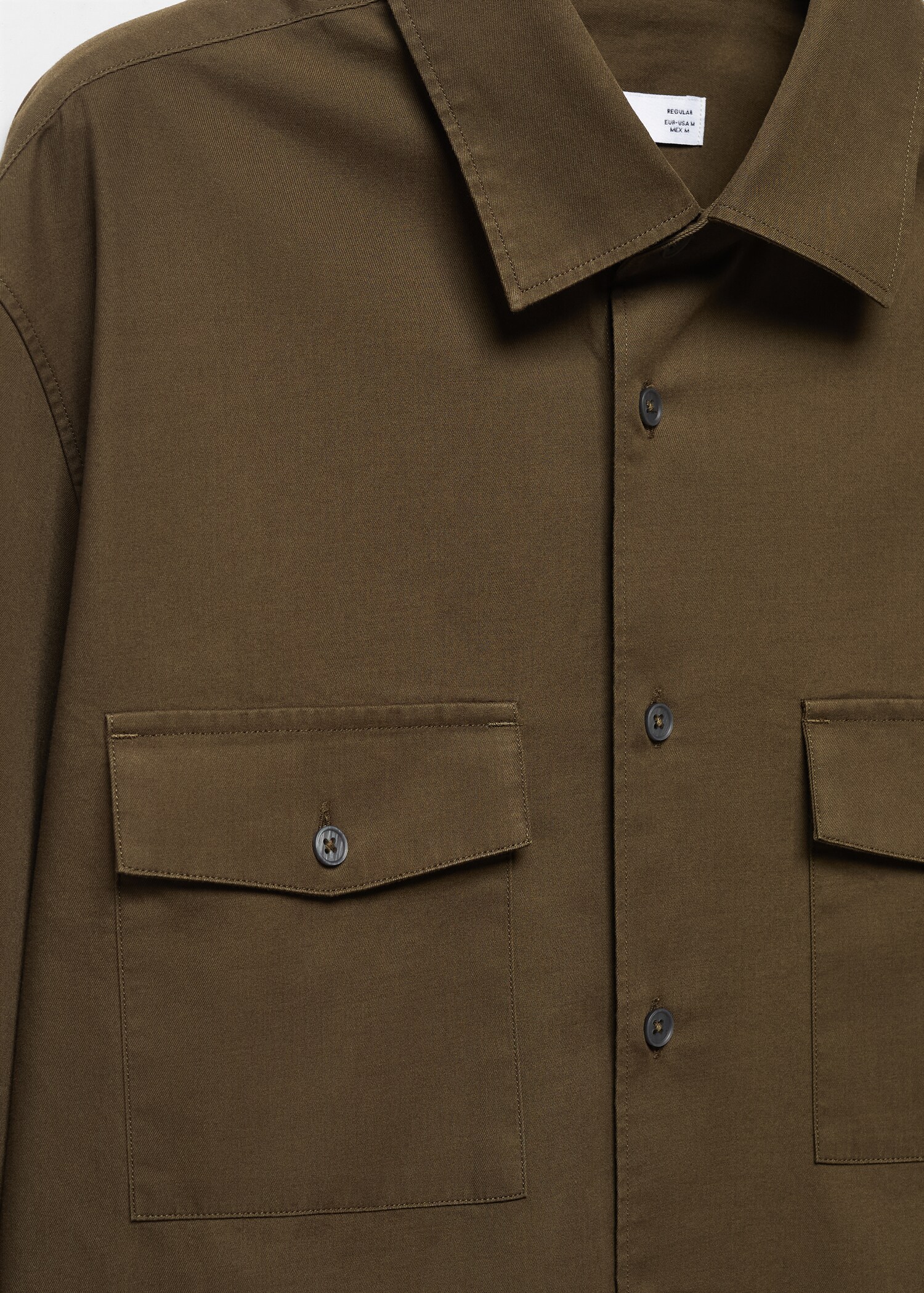 Pocketed cotton overshirt - Details of the article 8