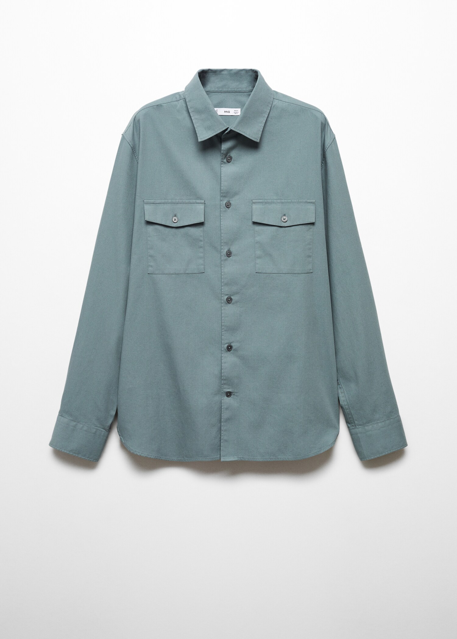 Pocketed cotton overshirt - Article without model