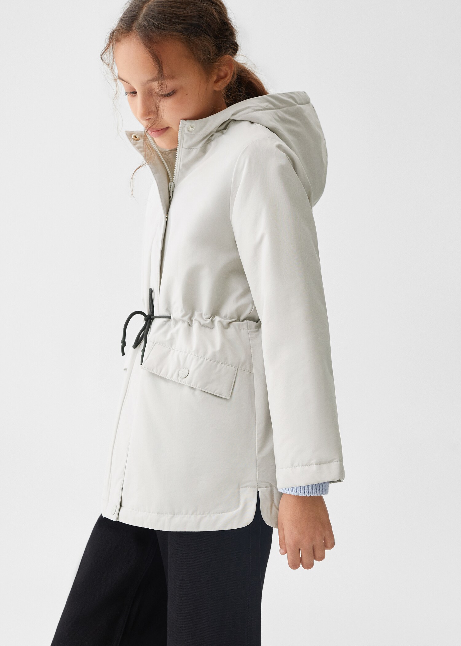 Hooded water-repellent coat - Details of the article 4