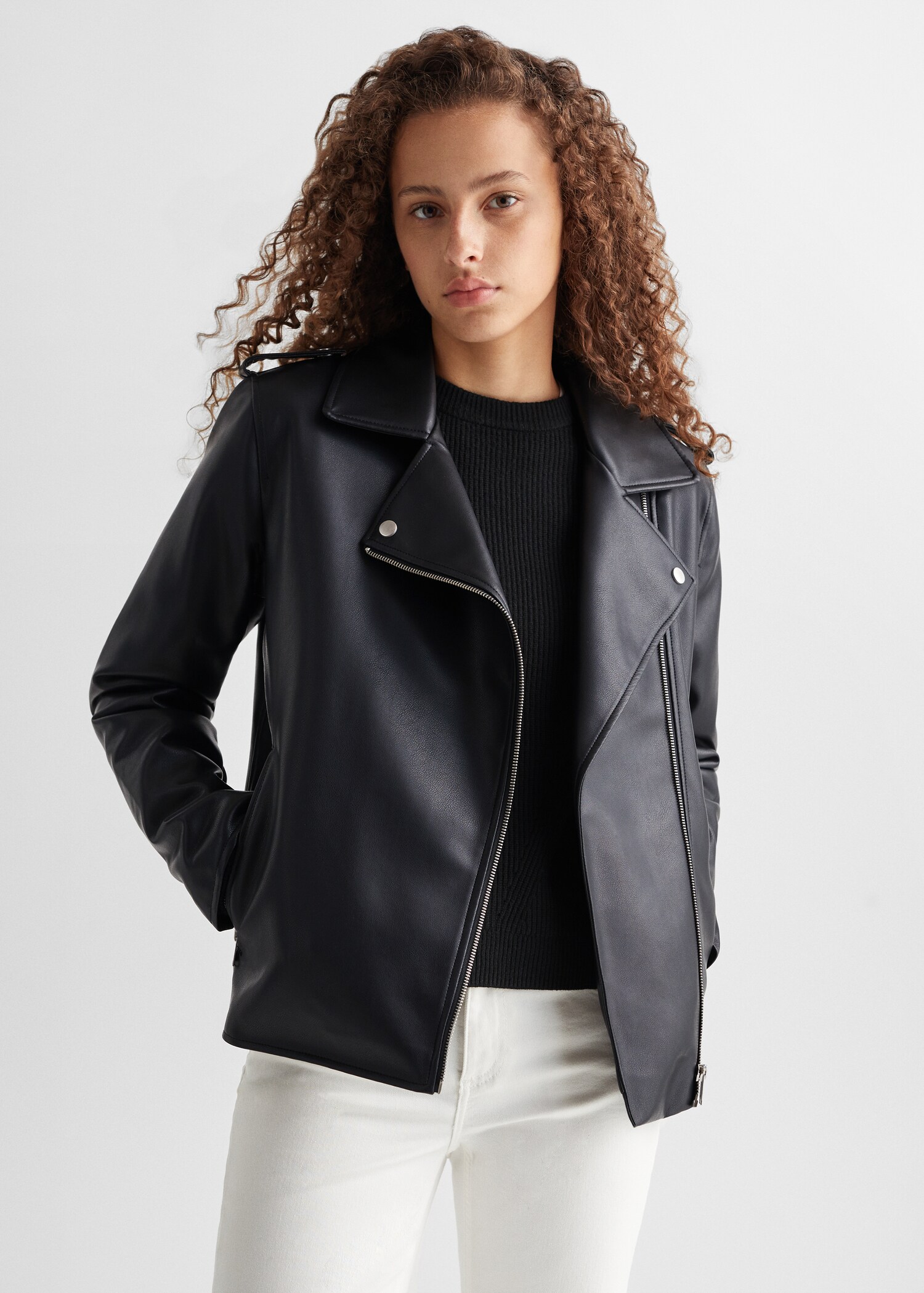 Leather-effect jacket - Medium plane