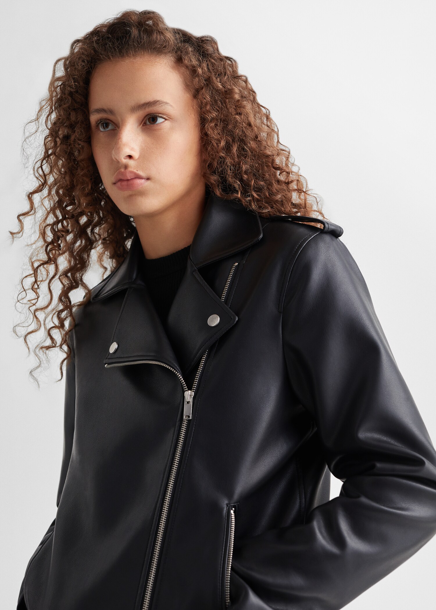 Leather-effect jacket - Details of the article 1