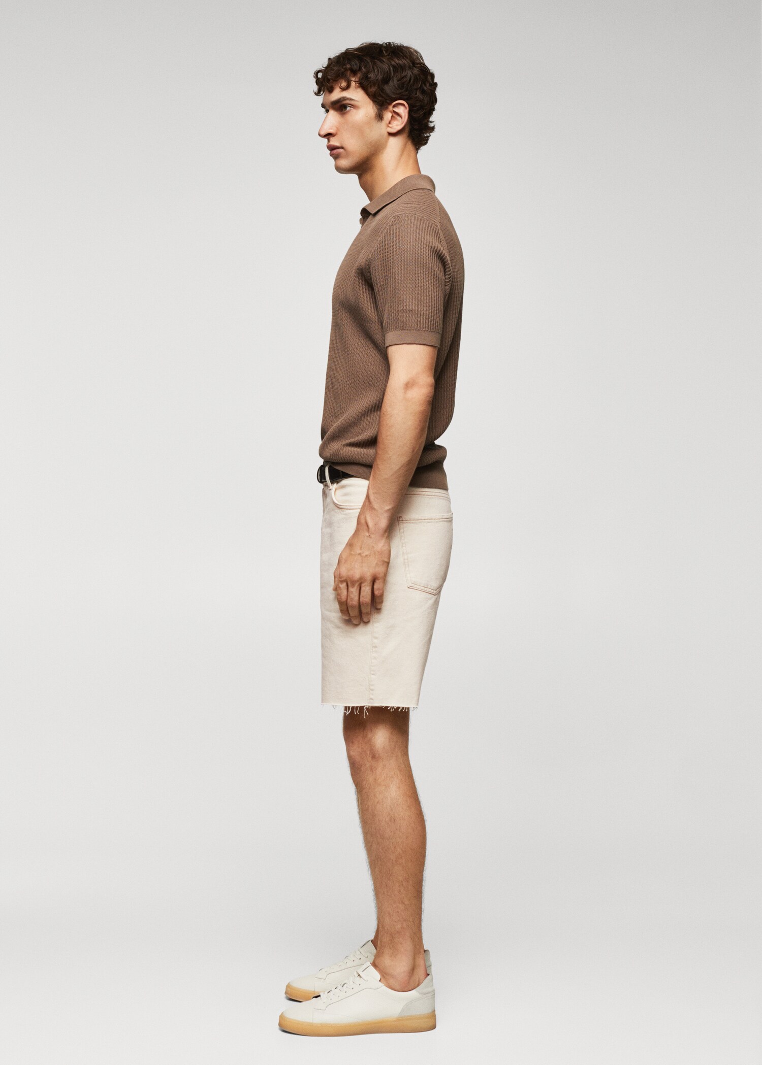 Regular-fit denim shorts - Details of the article 2