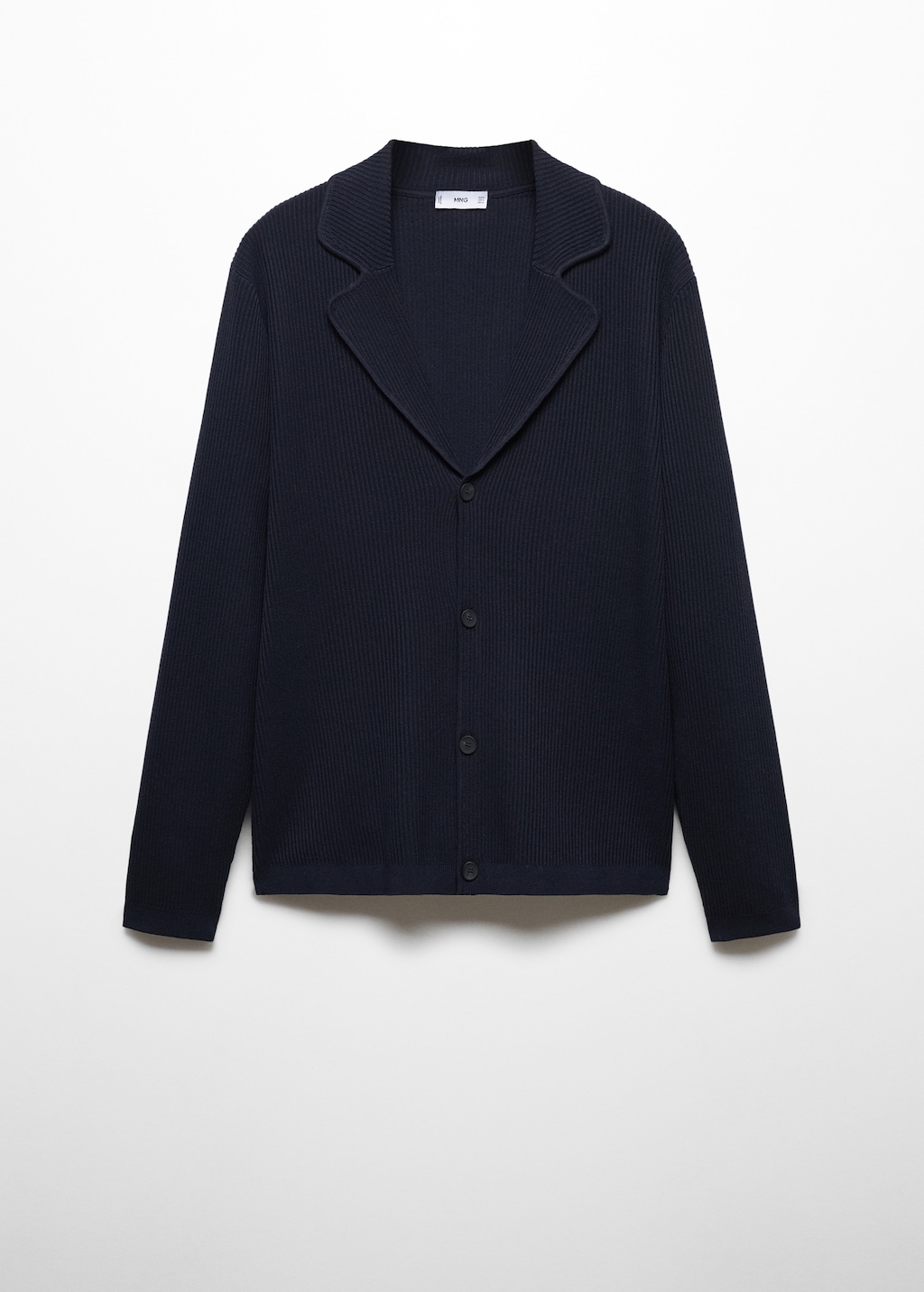 Fine knit navy cardigan clearance