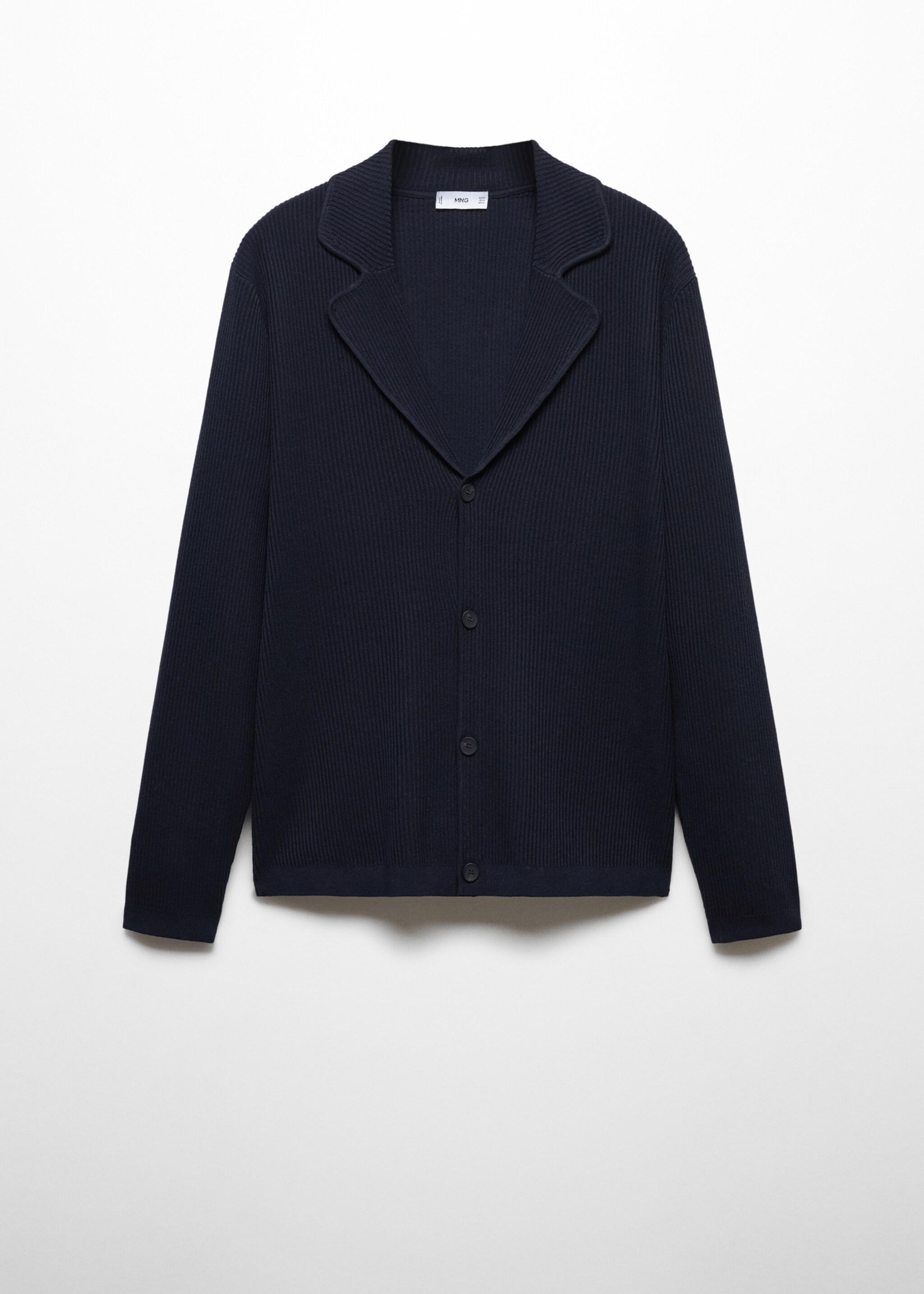 Feinstrick-Cardigan mit Rippmuster - Artikel ohne Model