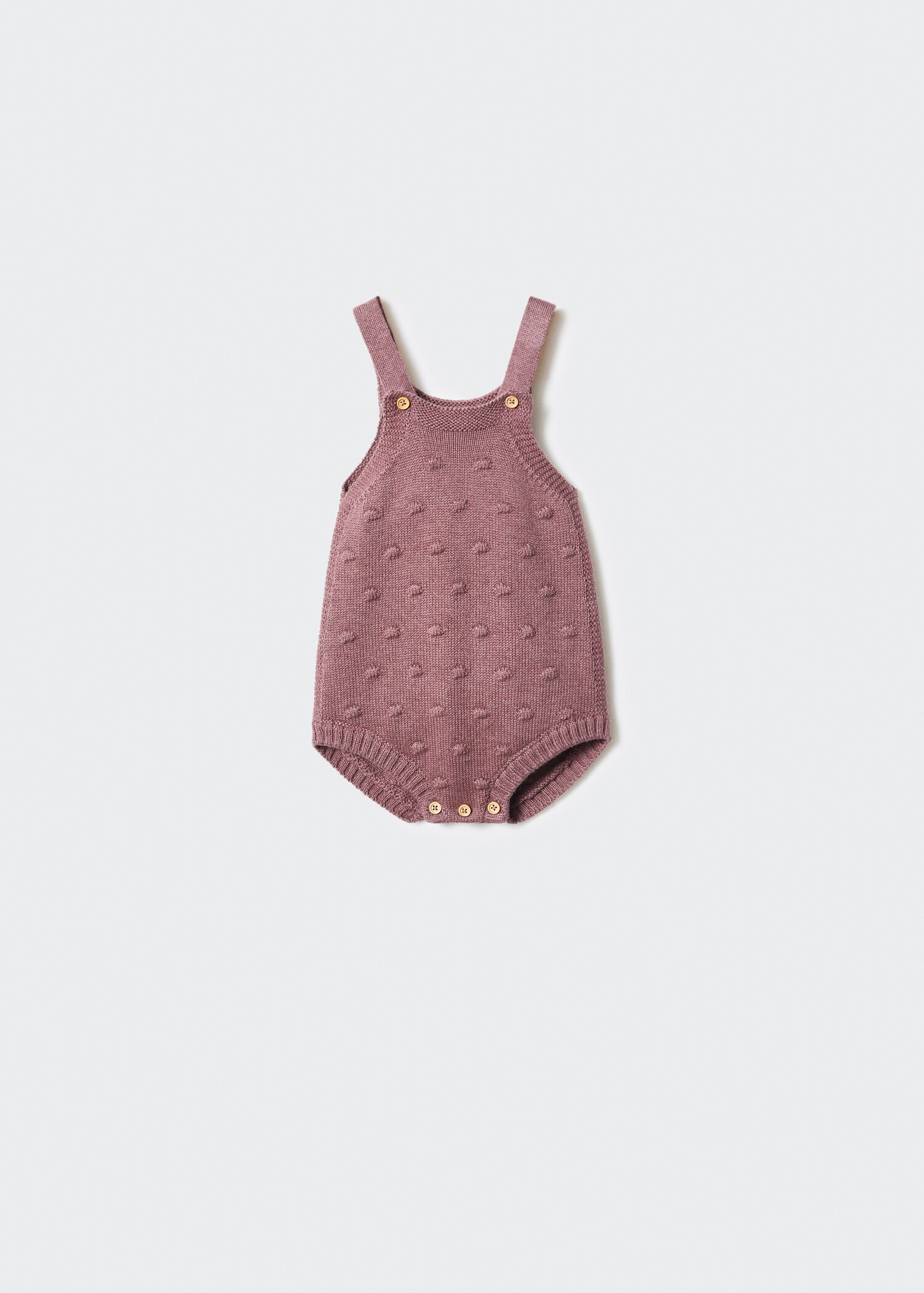Cotton-knit romper - Article without model