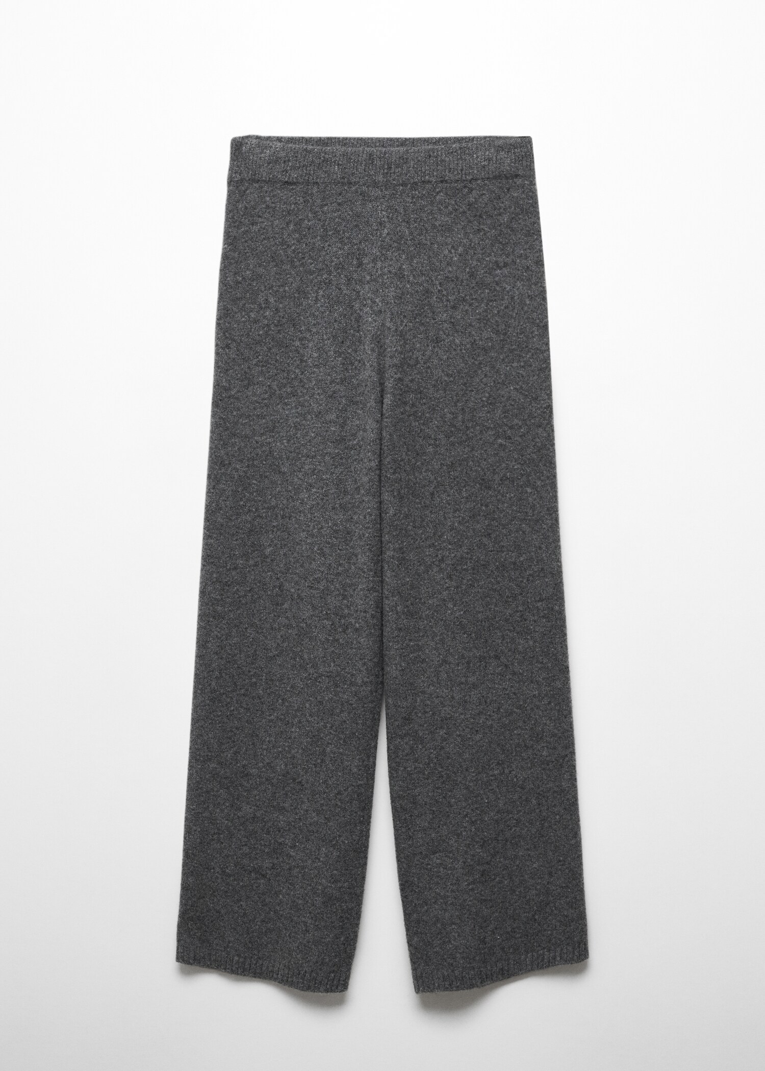 Cotton-linen knitted trousers  - Article without model