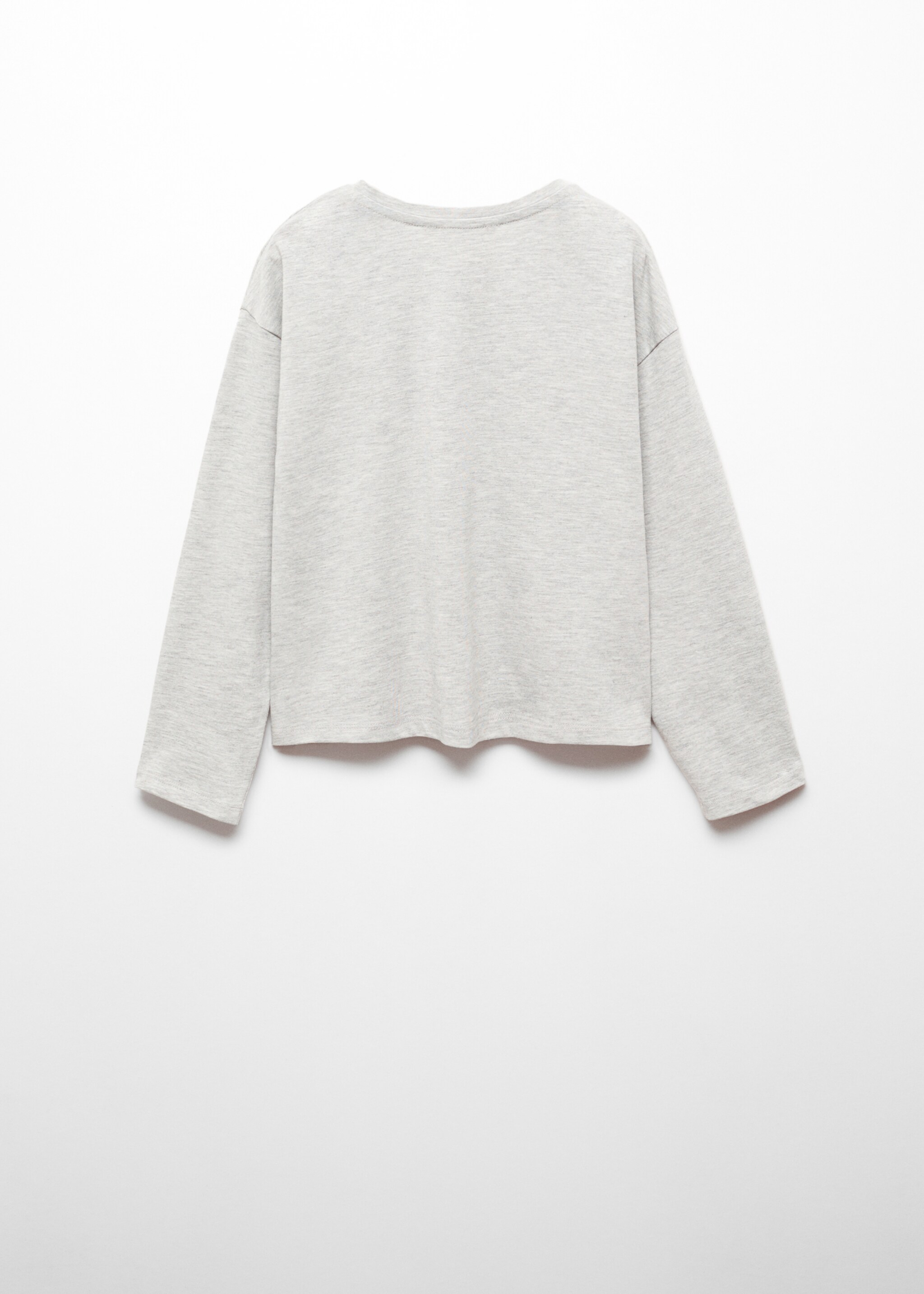 Letter cotton T-shirt - Reverse of the article, Medium Heather Grey. Ref: 57084422-00.