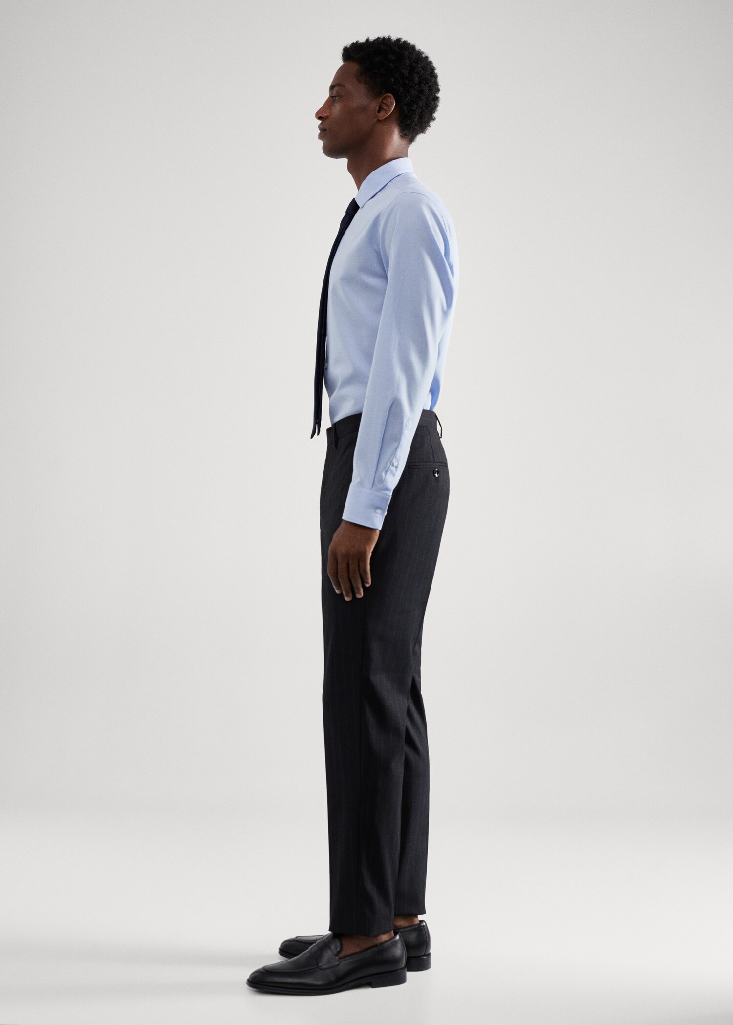 Stretch-fabric slim-fit suit pants - Details of the article 2