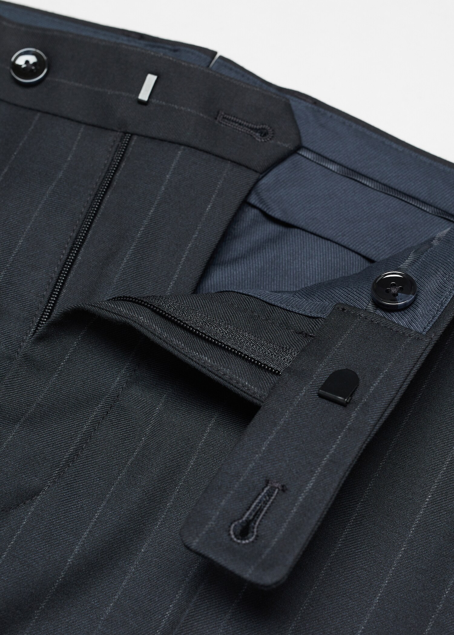 Stretch-fabric slim-fit suit pants - Details of the article 8
