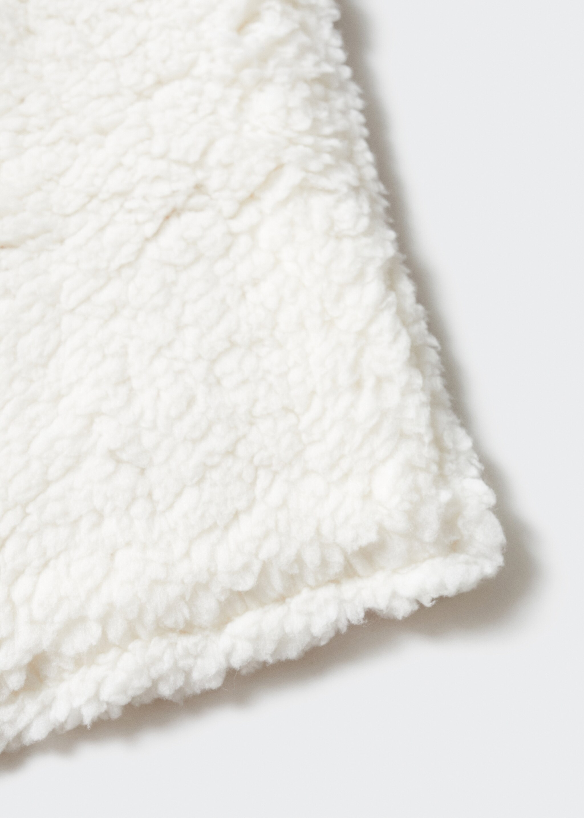 Knitted cardigan with fur-effect lining - Details of the article 0