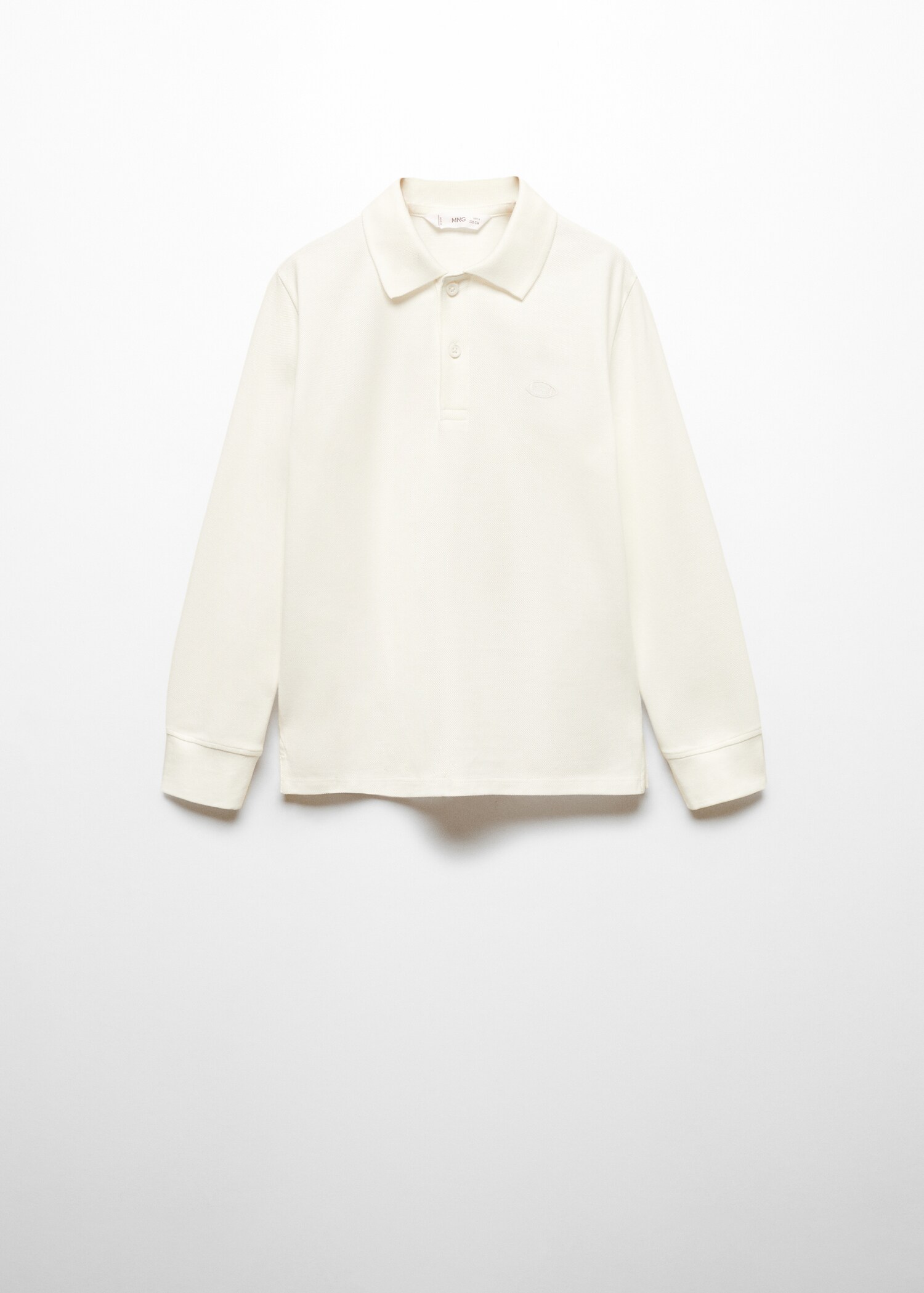 Langärmliges Baumwoll-Poloshirt - Artikel ohne Model