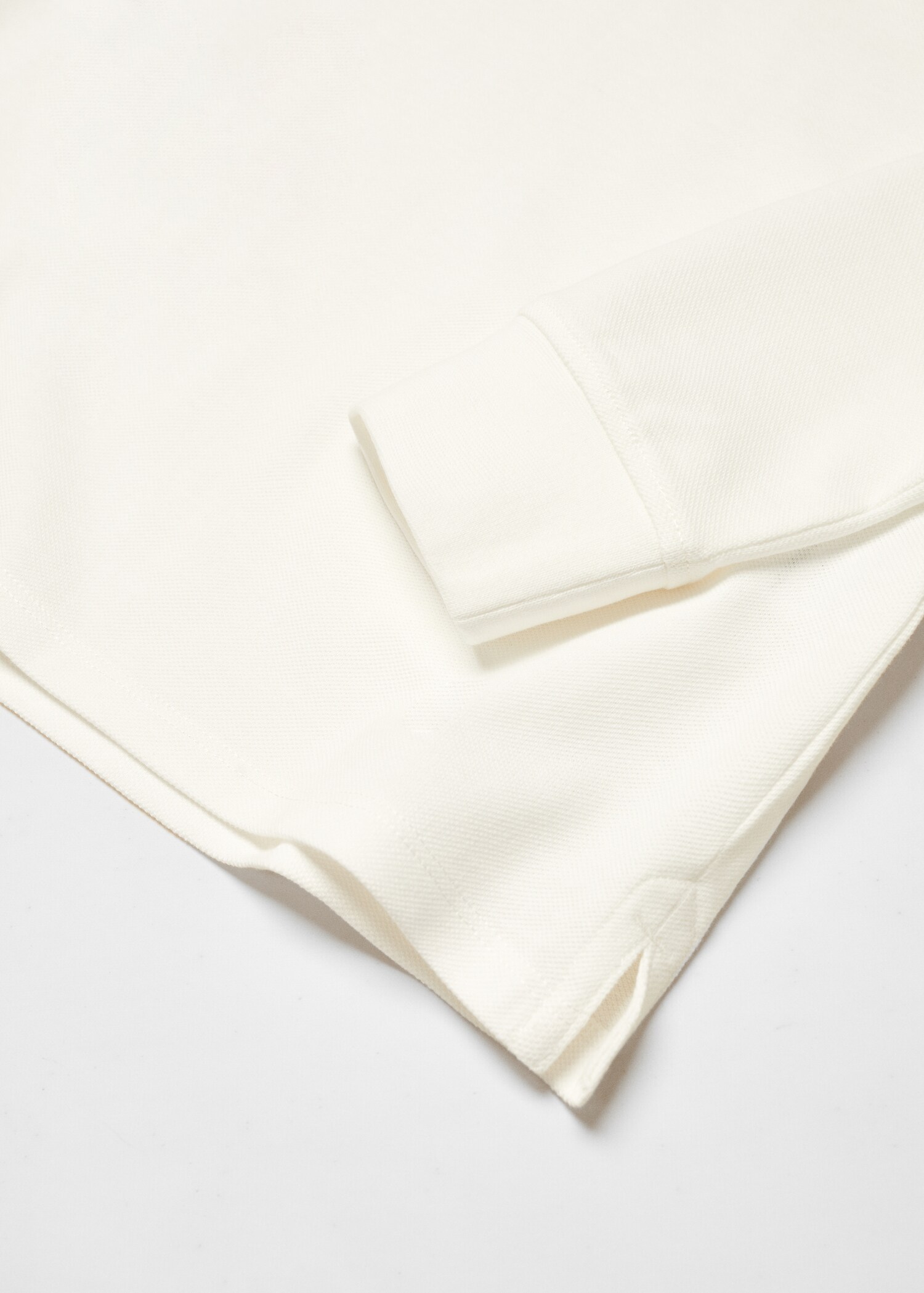 Langärmliges Baumwoll-Poloshirt - Detail des Artikels 8