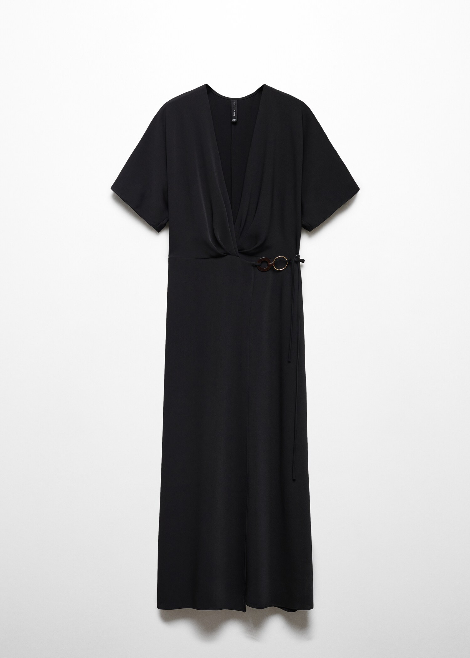 Robe cache-cœur détail anneaux - Article sans modèle