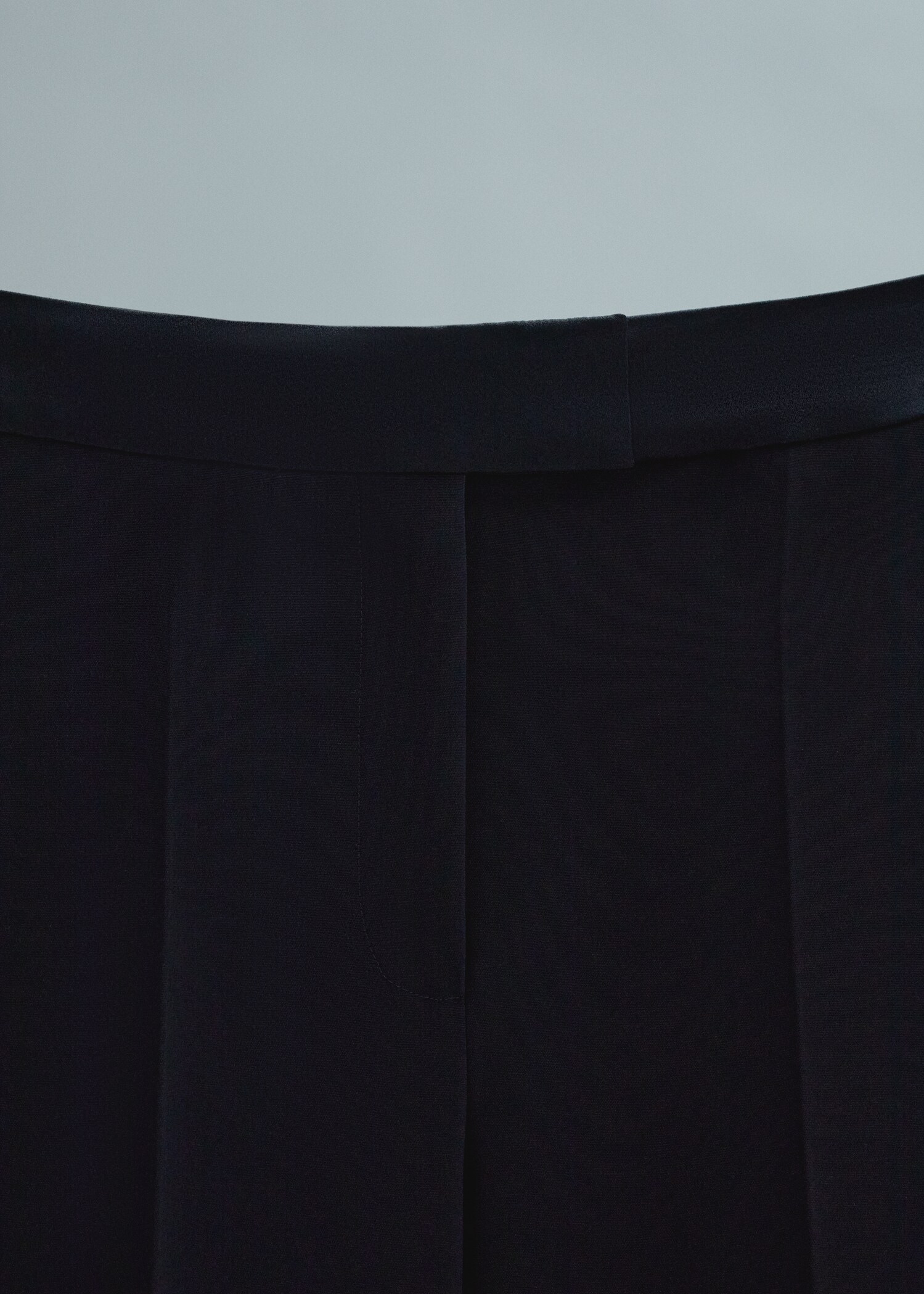 Palazzo suit pants with satin details - Details of the article 8
