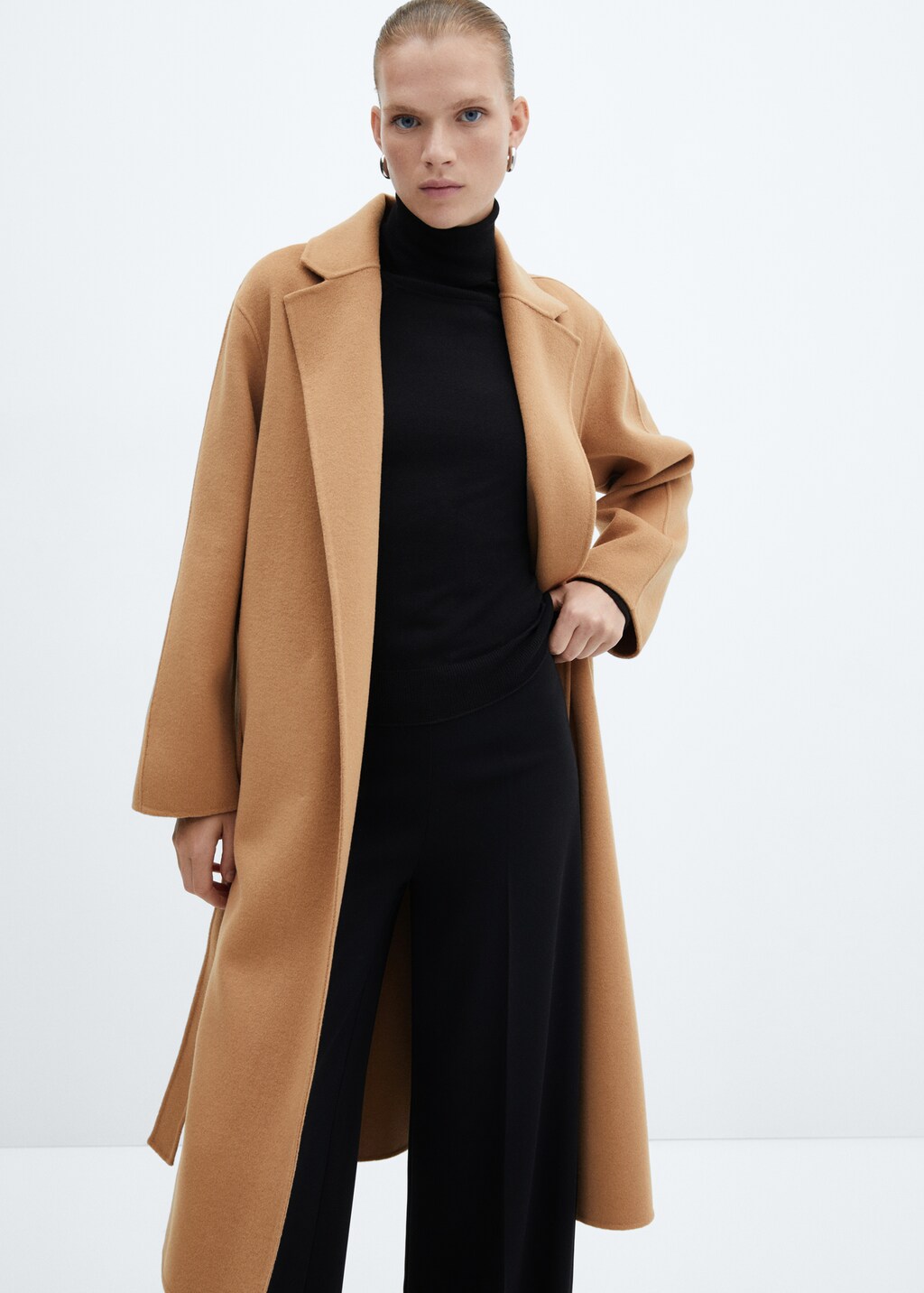 Belt handmade coat - Women | MANGO OUTLET USA