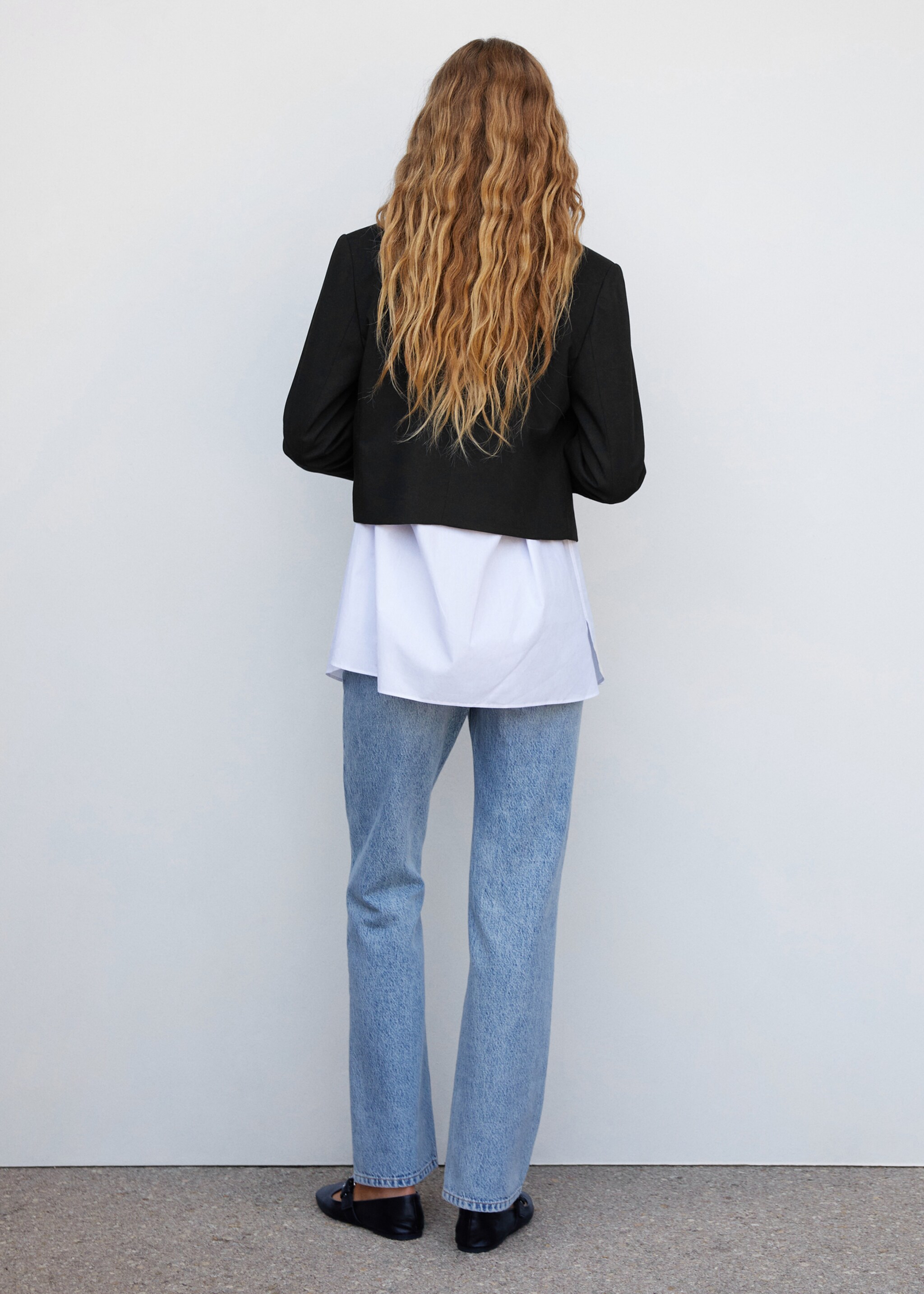 Americana curta doble botonada - Revers de l'article