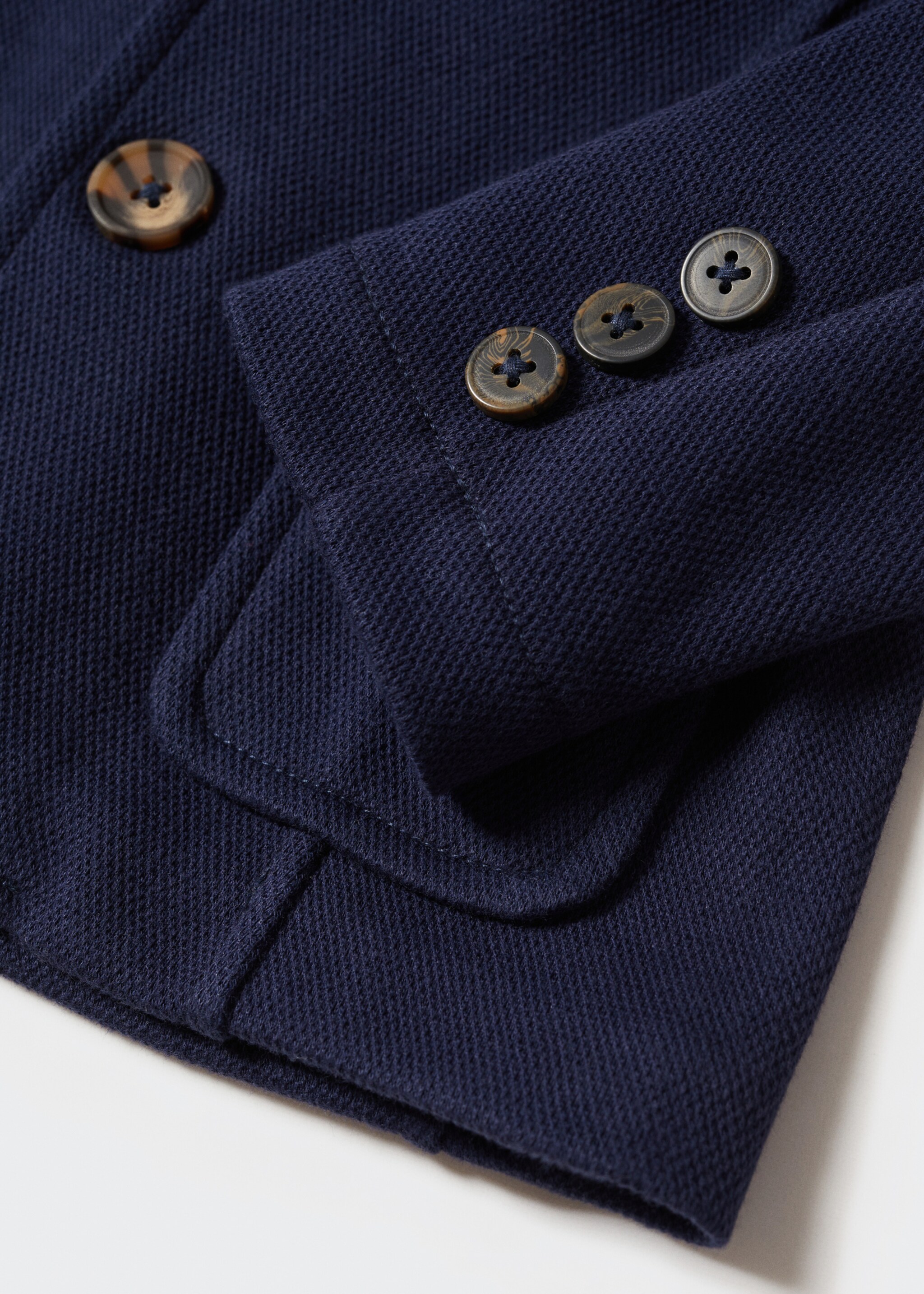 Oblekové sako regular fit s texturou - Detail zboží 0