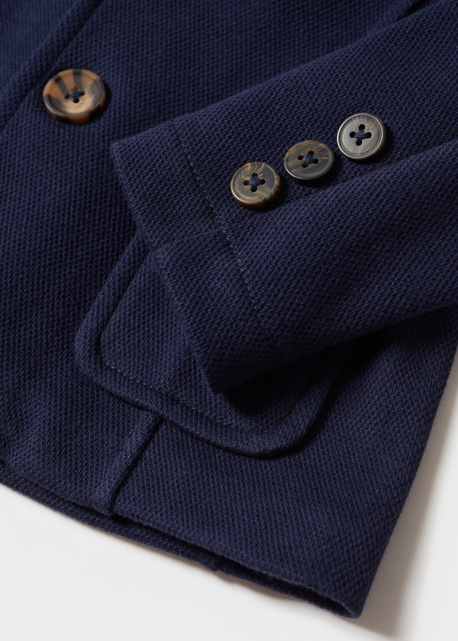 Oblekové sako regular fit s texturou - Detail zboží 0