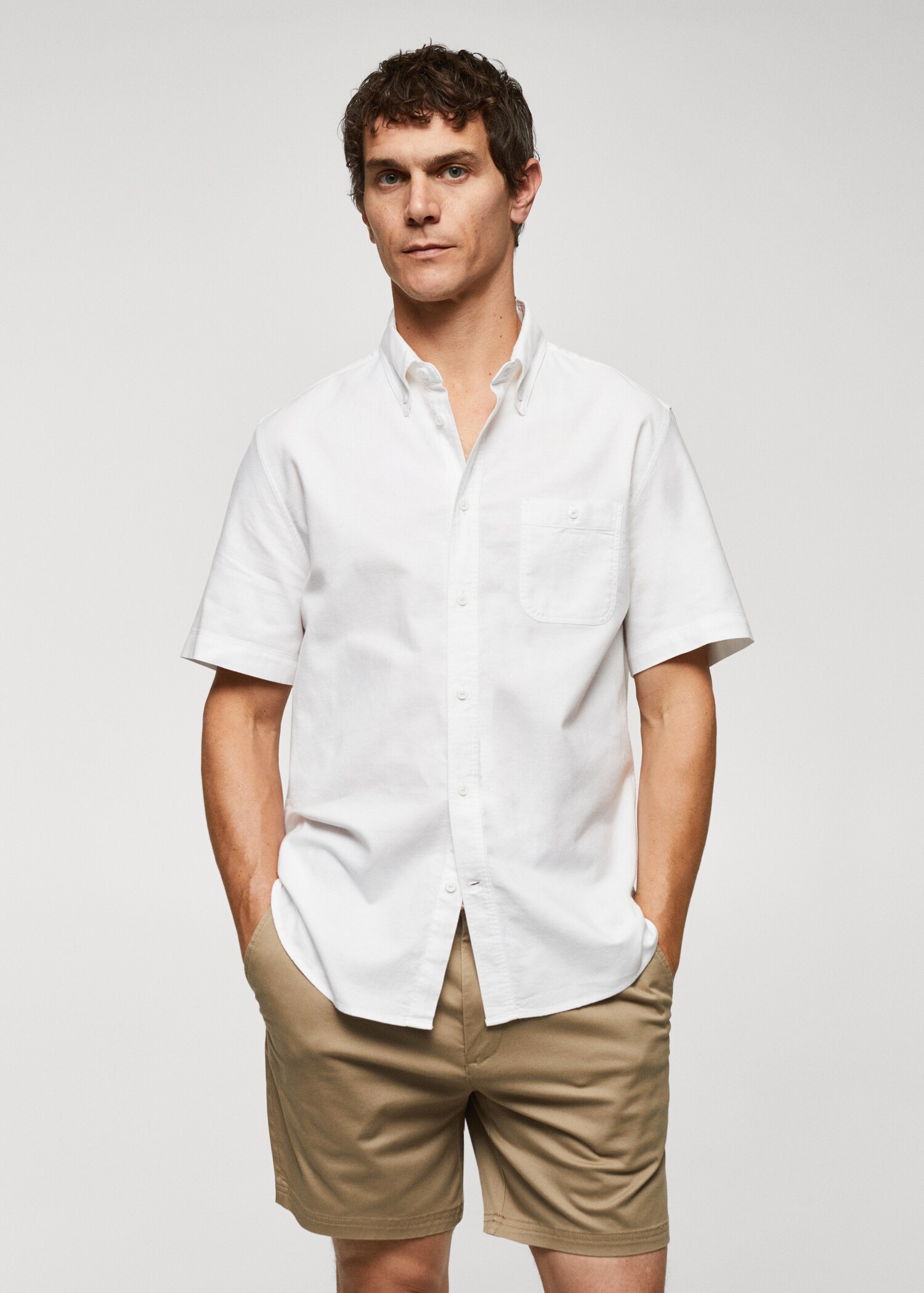 Regular-fit 100% cotton shirt - Medium plane