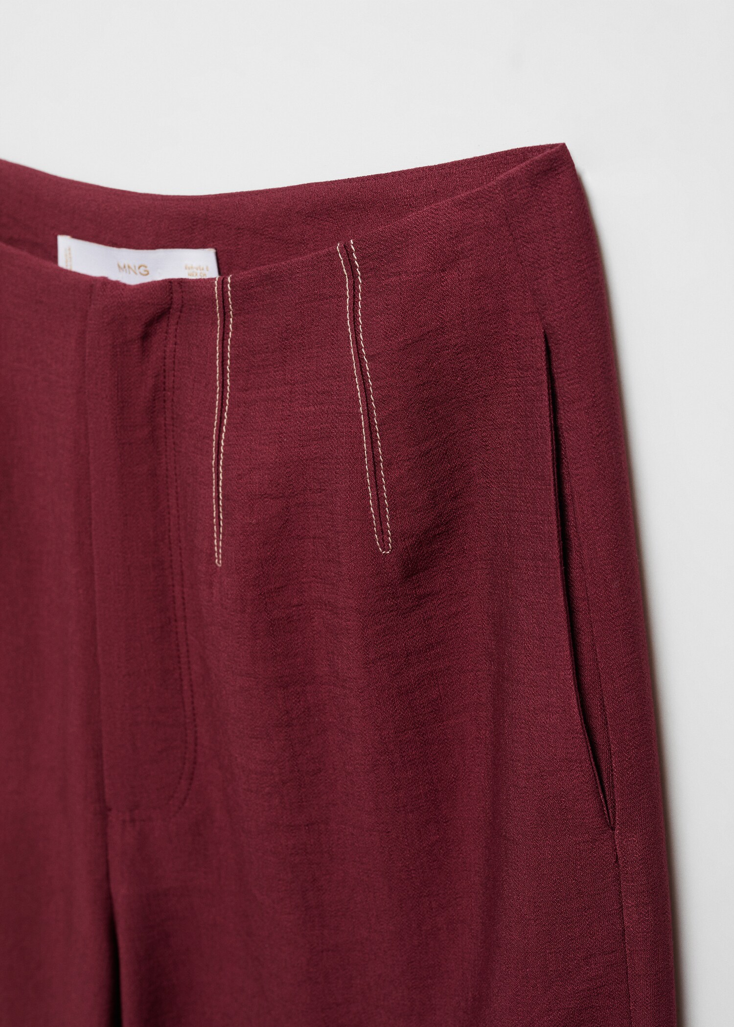 Seam-detail culotte trousers - Details of the article 8