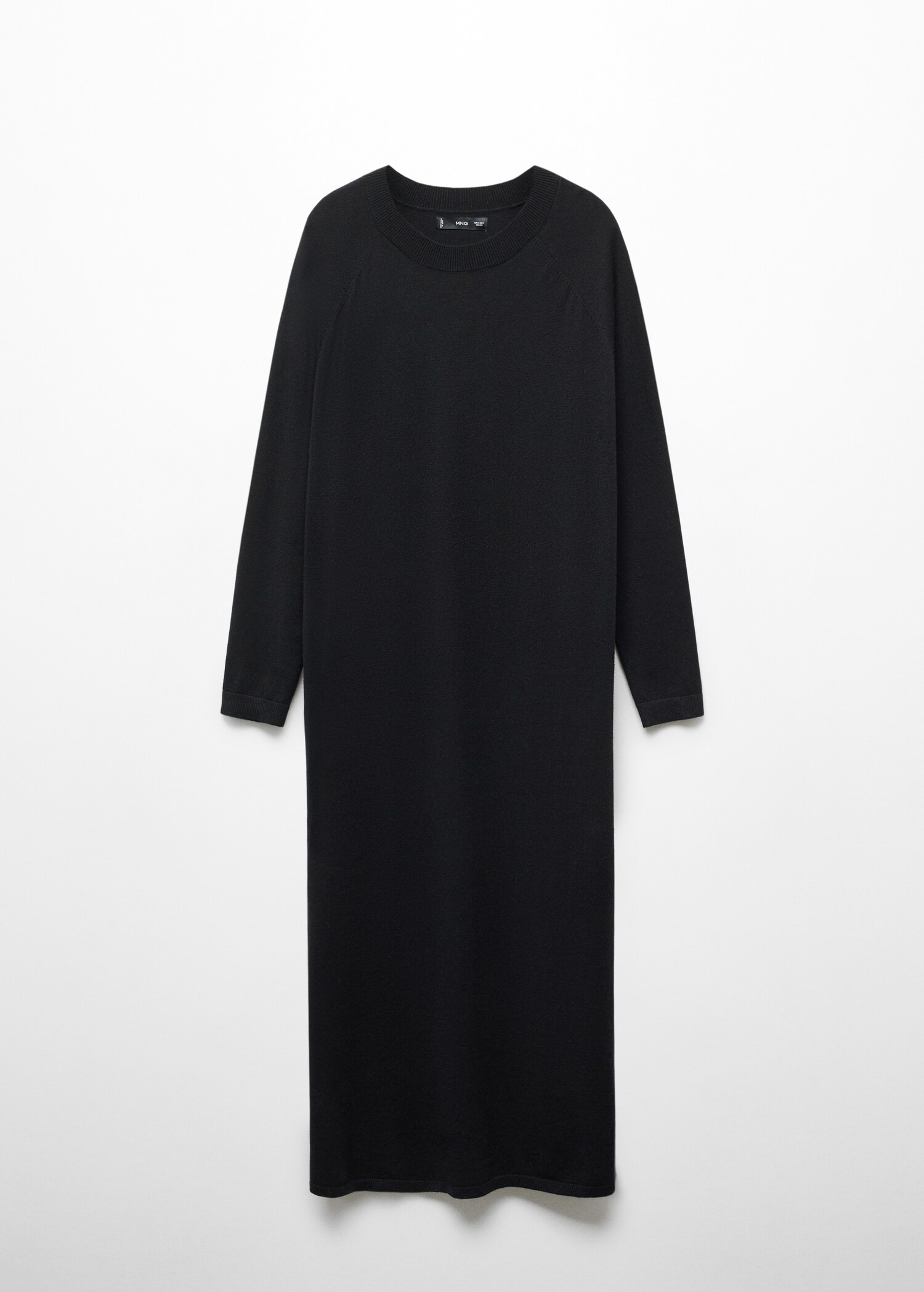 Round-neck knitted dress - Article without model