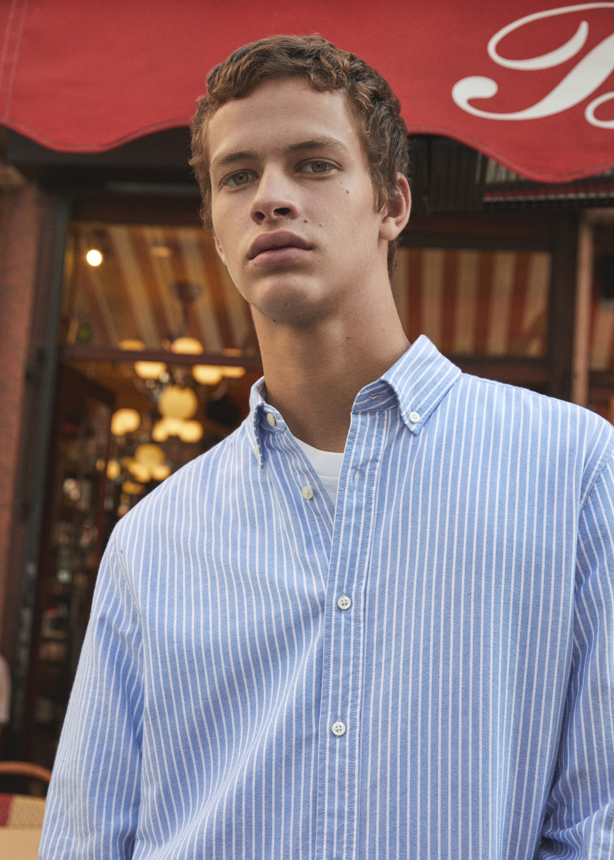 Camicia elegante regular-fit righe - Dettaglio dell'articolo 5