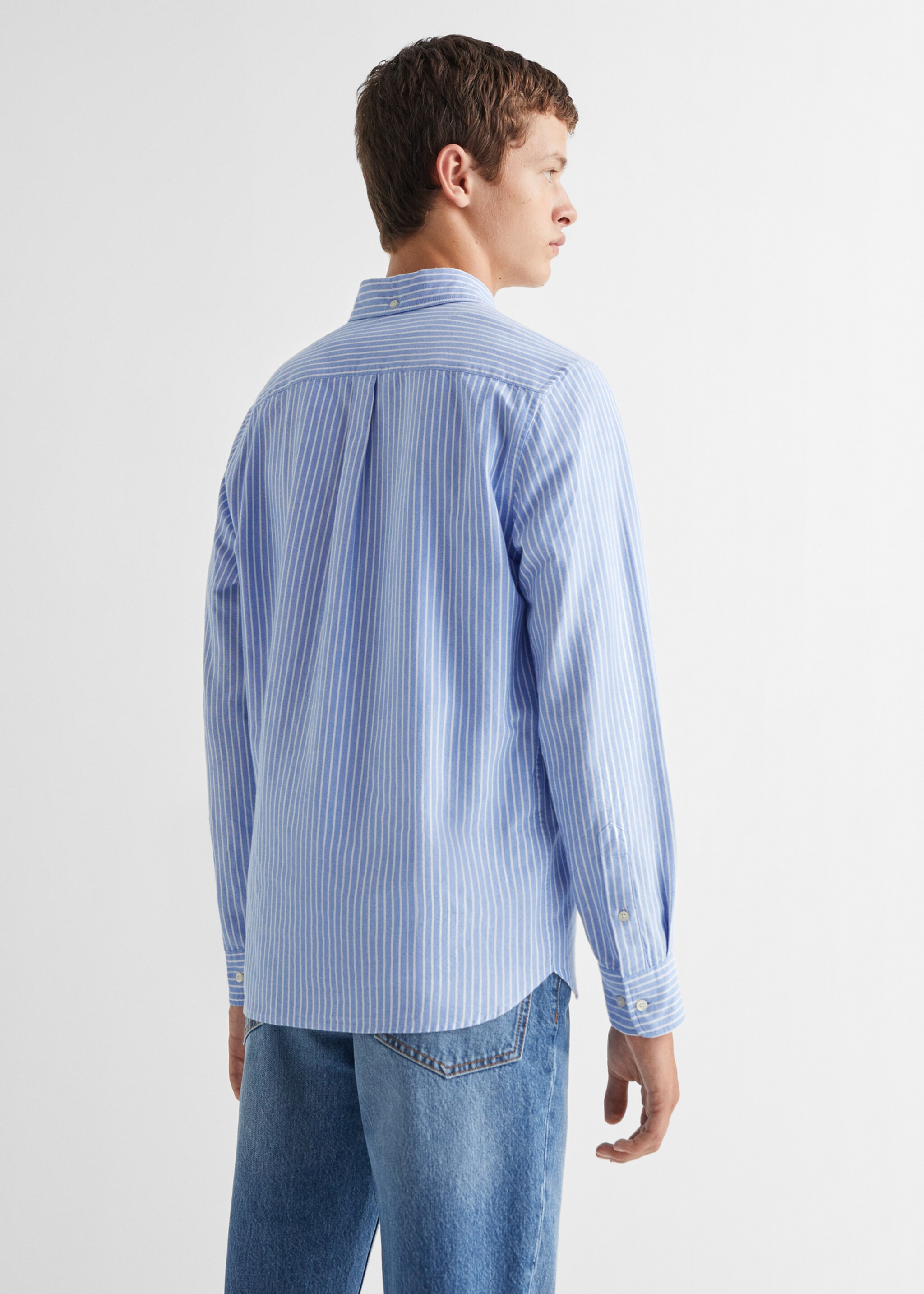 Camicia elegante regular-fit righe - Retro dell'articolo