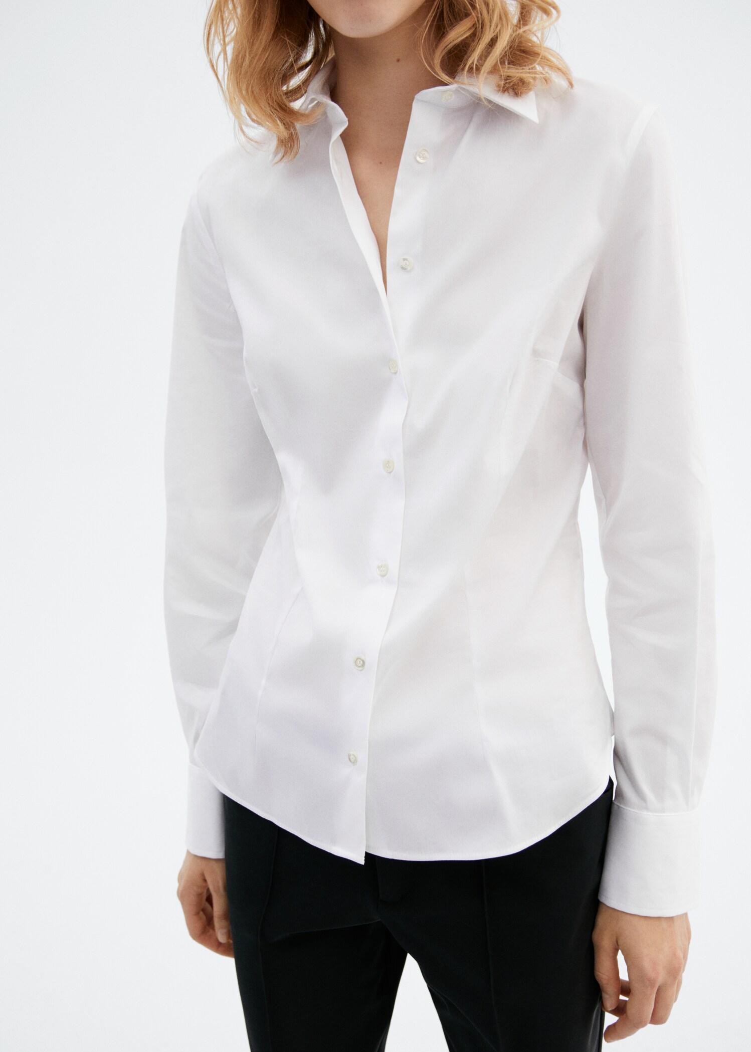 Camicia avvitata cotone - Piano medio