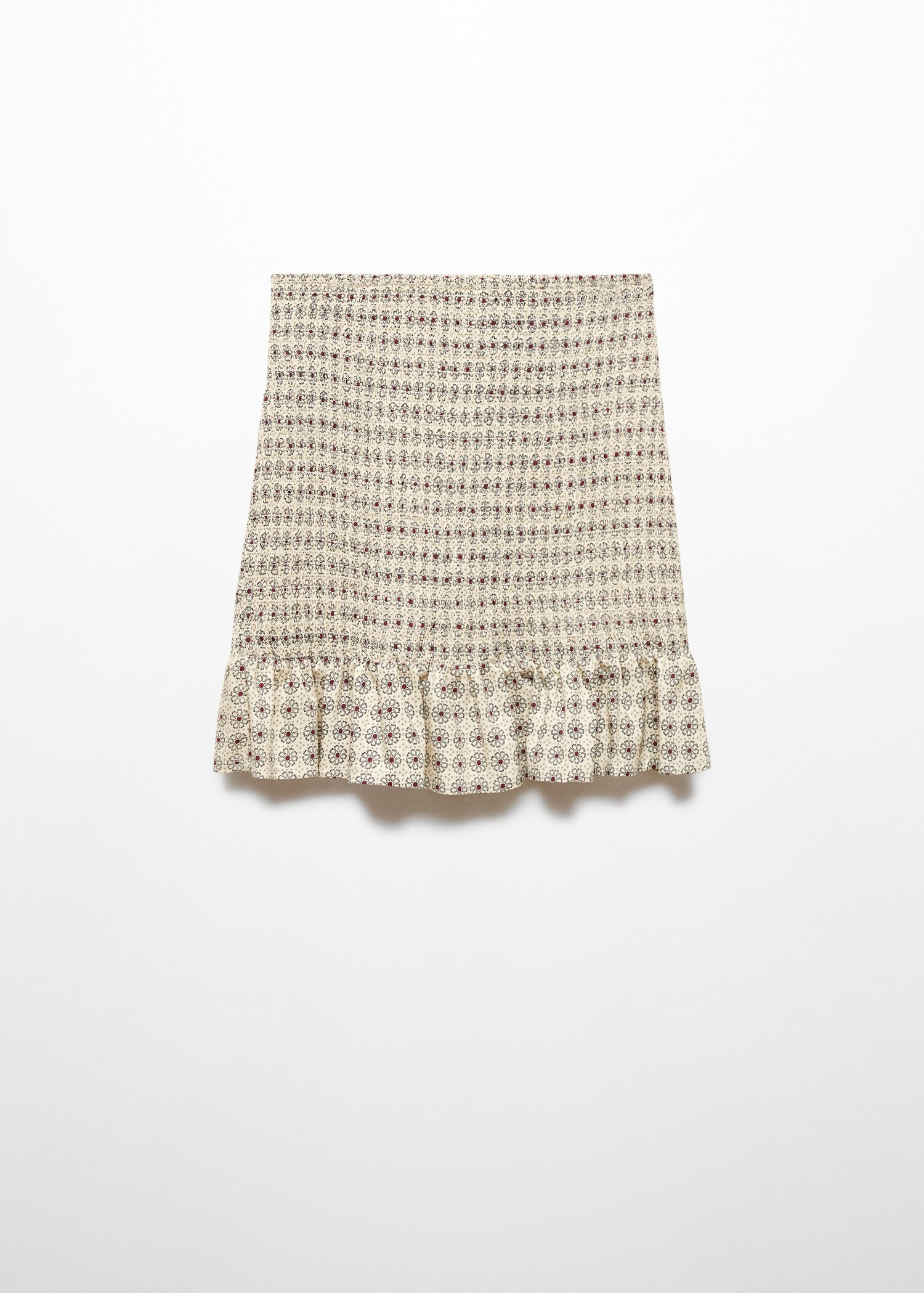 Gathered skirt with ruffle - Article without model