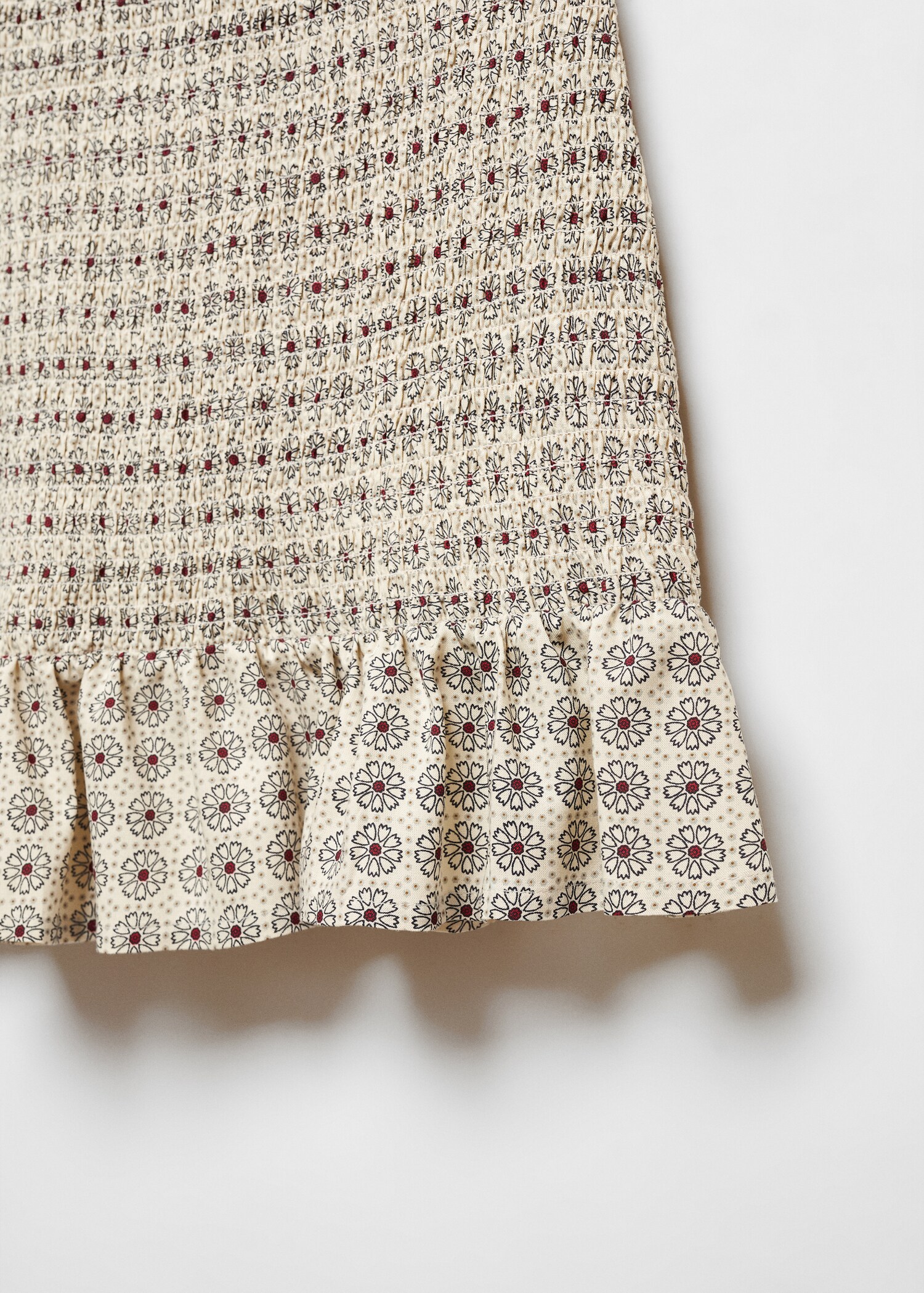 Gathered skirt with ruffle - Details of the article 8