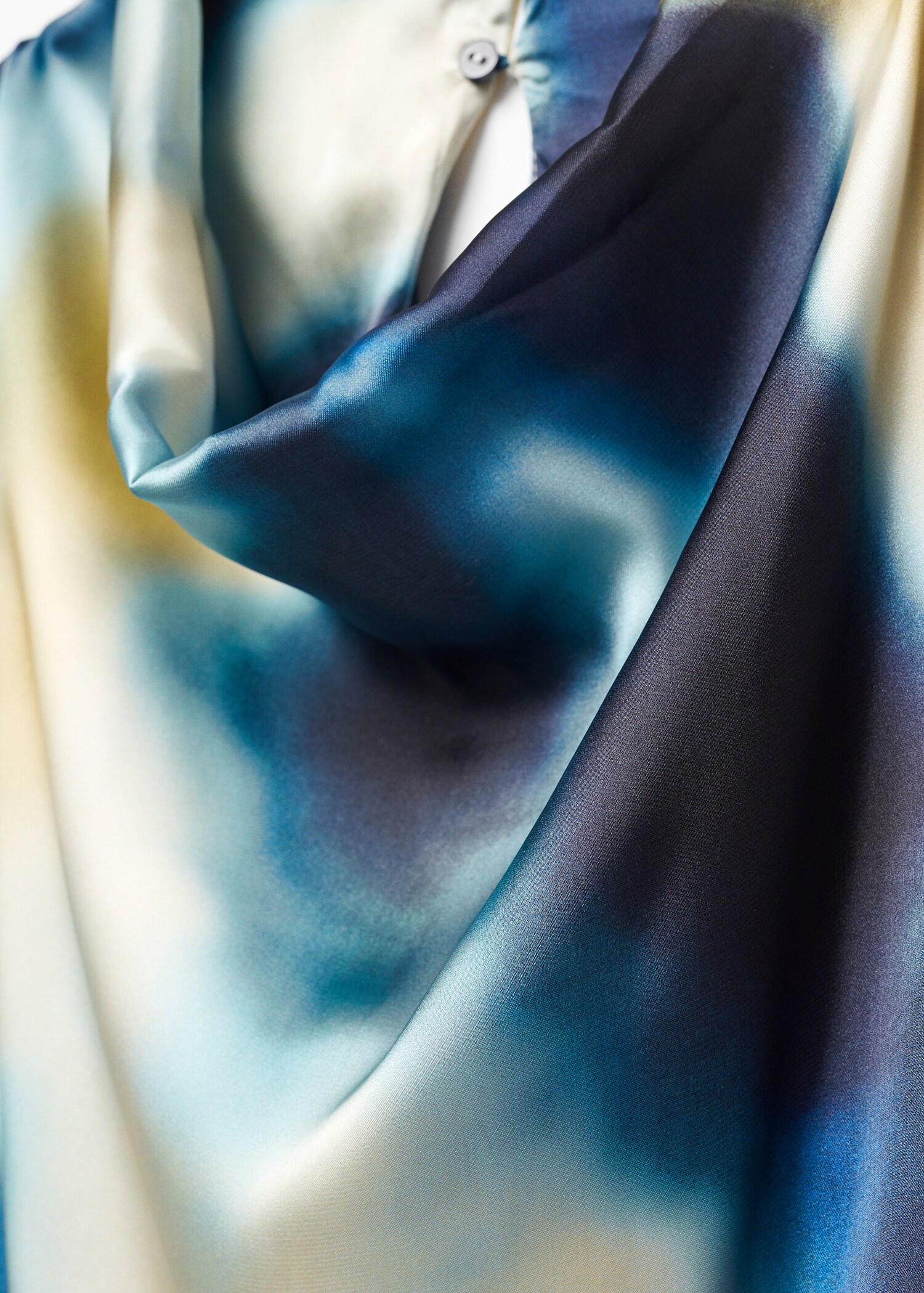 Mono satinado cuello drapeado - Detalle del artículo 8