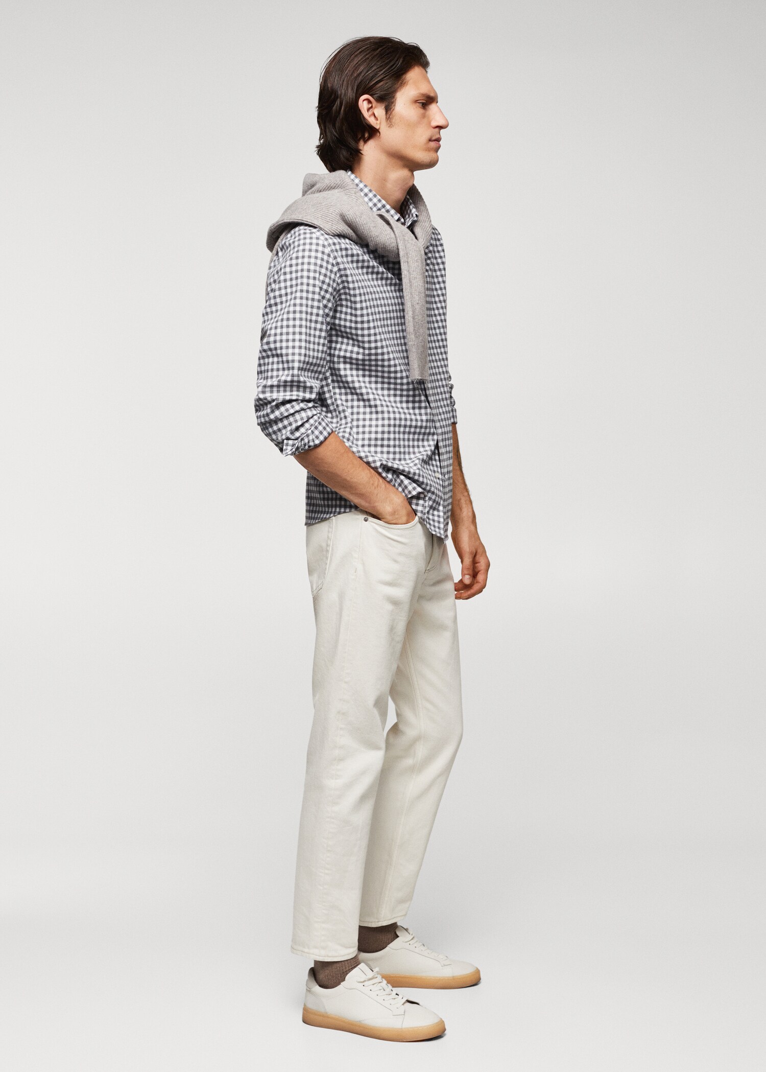 Gingham check cotton shirt - Details of the article 2