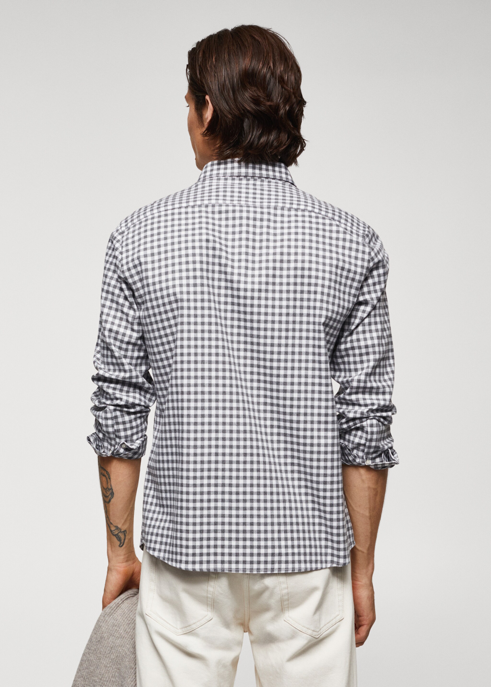 Camisa algodón cuadro vichy - Reverso del artículo