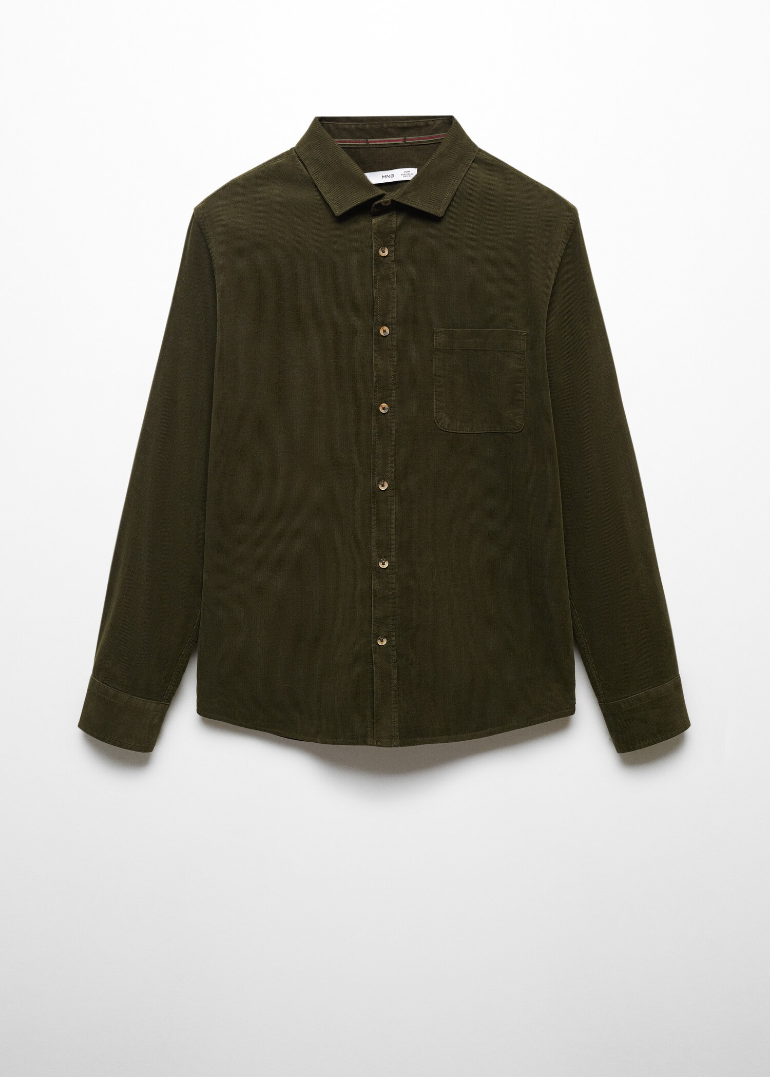 Regular fit micro corduroy shirt - Article without model