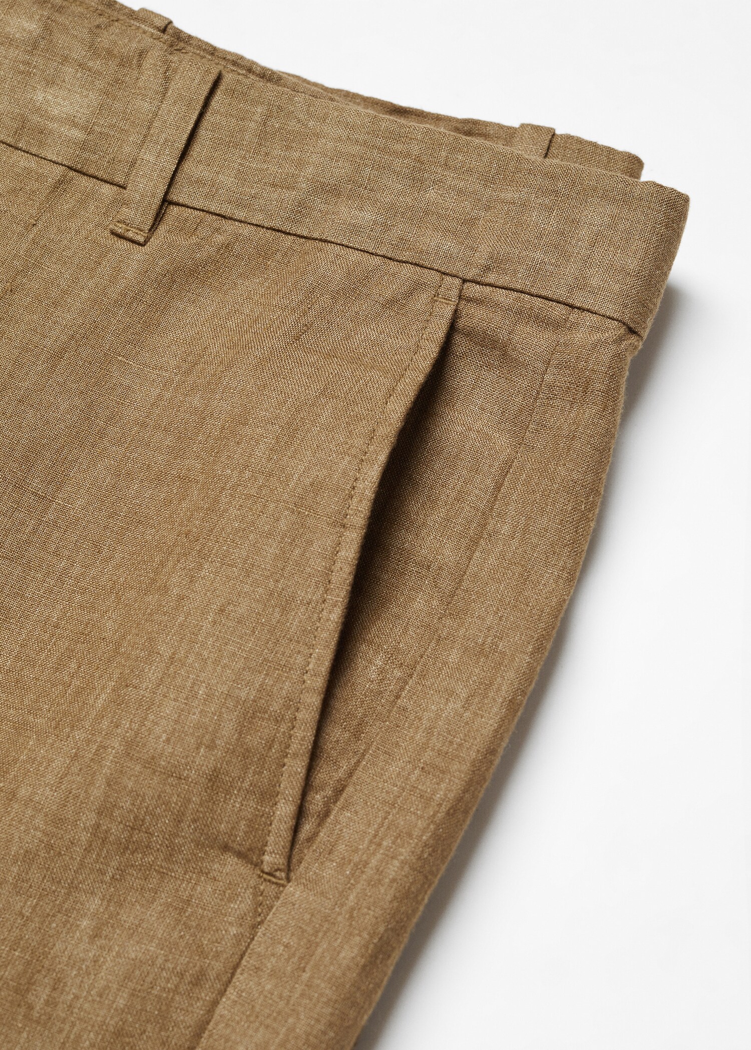 100% linen bermuda shorts - Details of the article 8