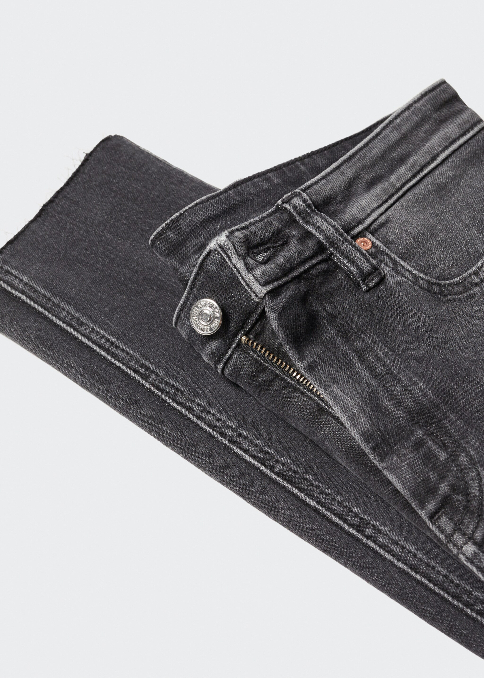 Skinny cropped jeans - Details of the article 8, Open Grey. Ref: 57085957-00.